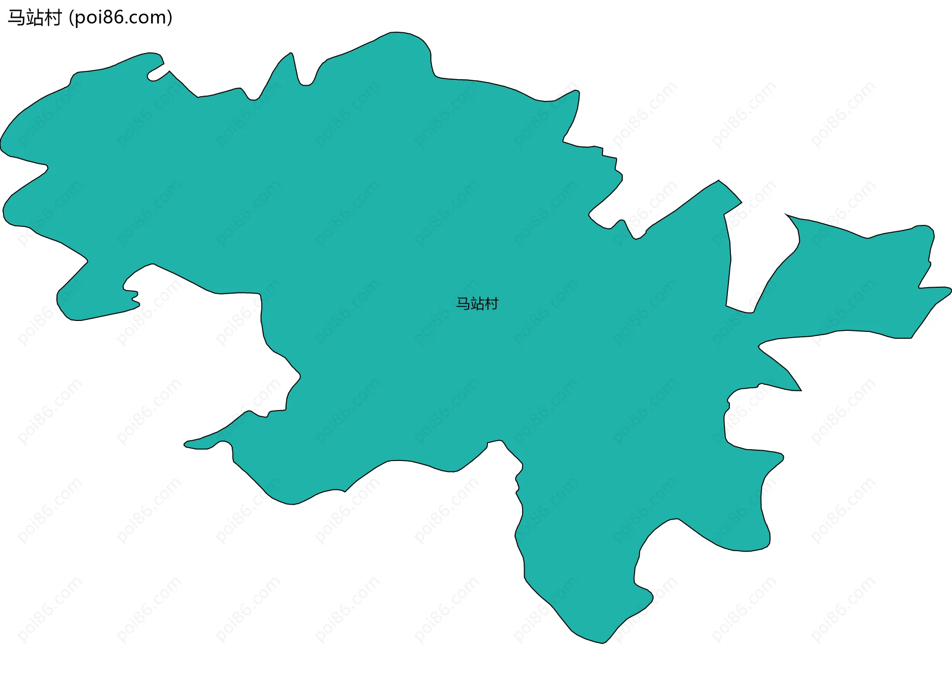 马站村边界地图