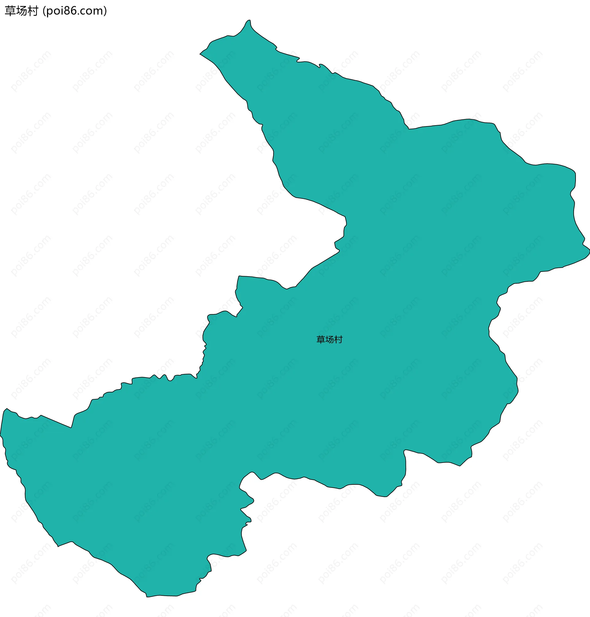 草场村边界地图