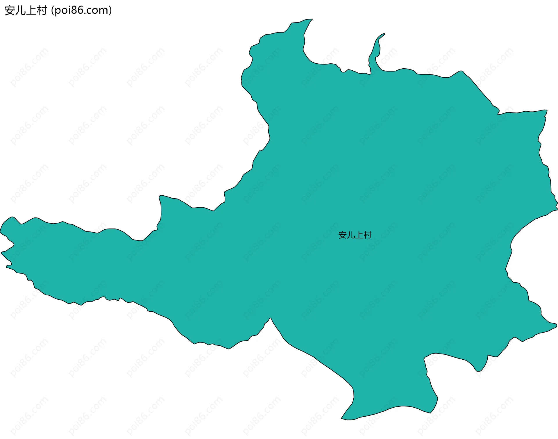 安儿上村边界地图