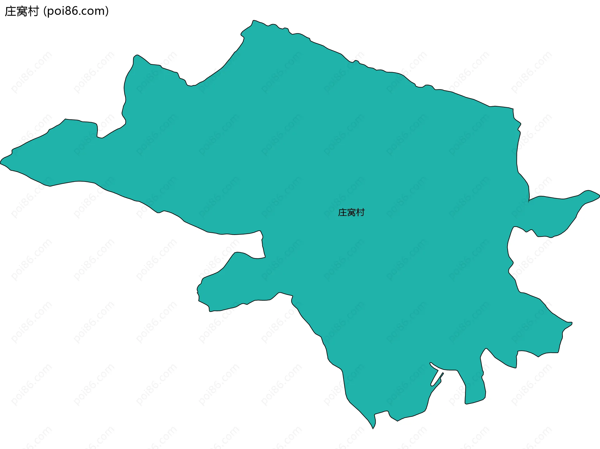 庄窝村边界地图