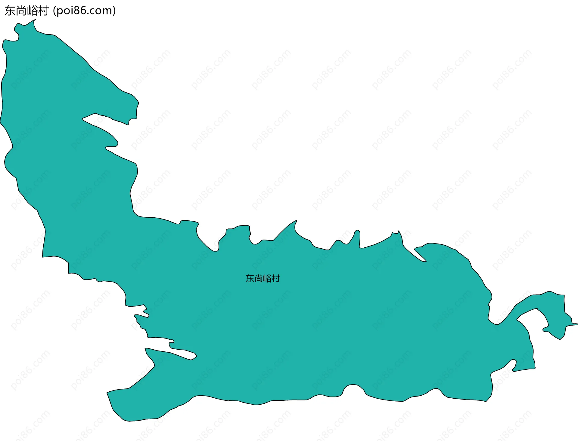 东尚峪村边界地图