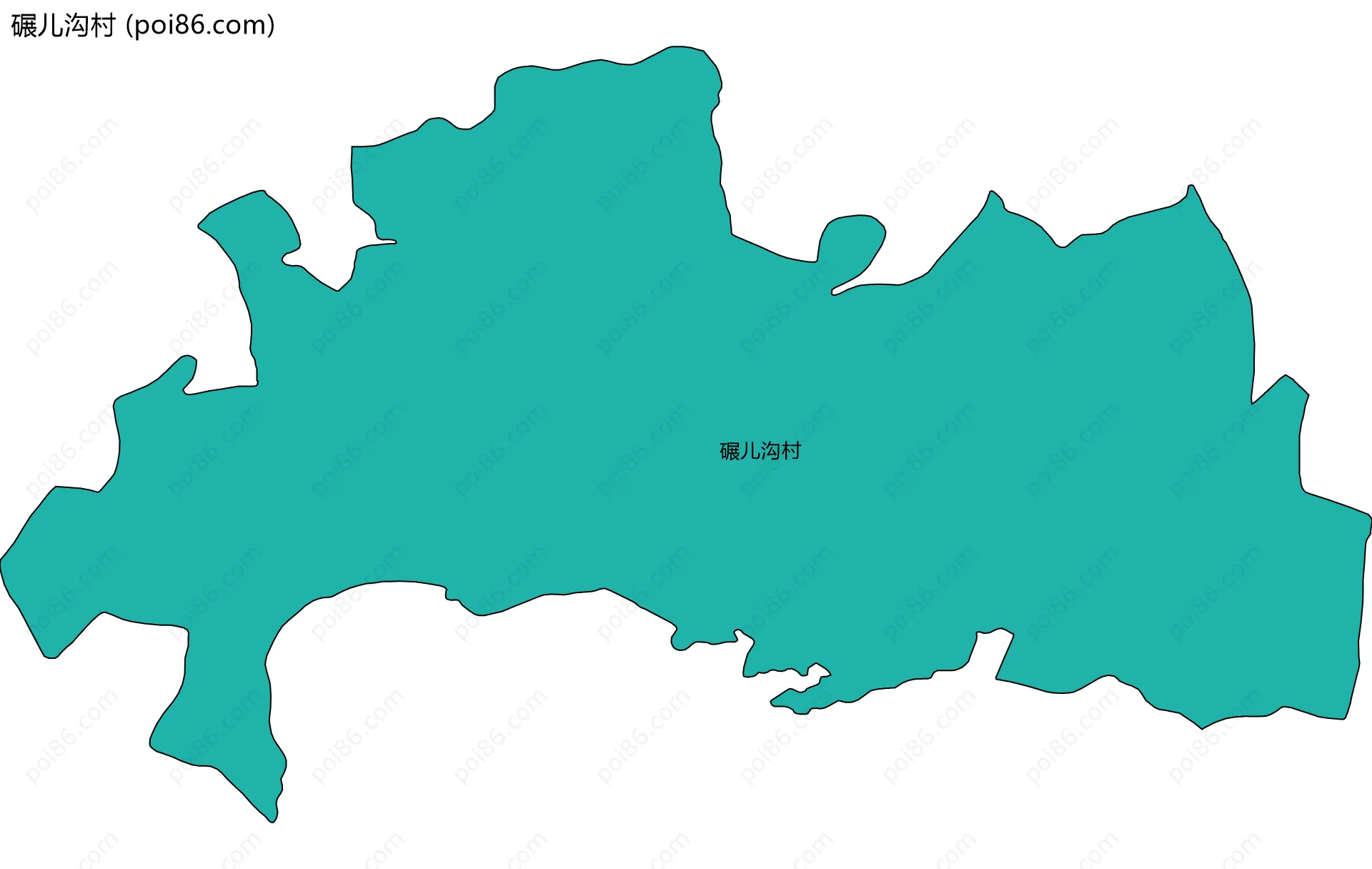 碾儿沟村边界地图