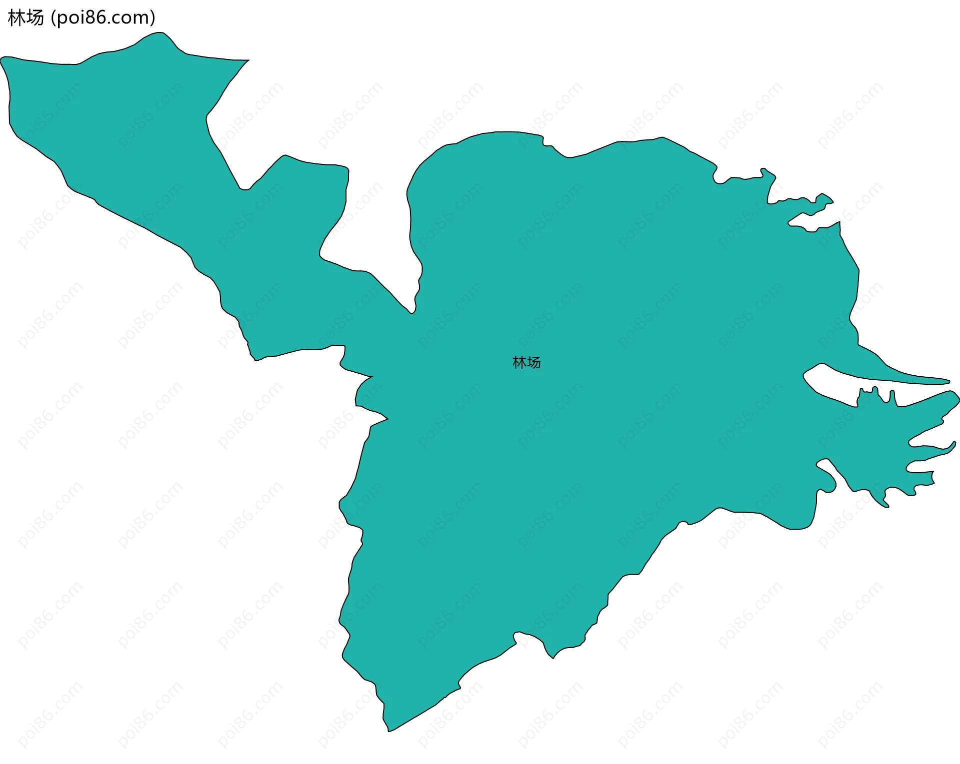 林场边界地图