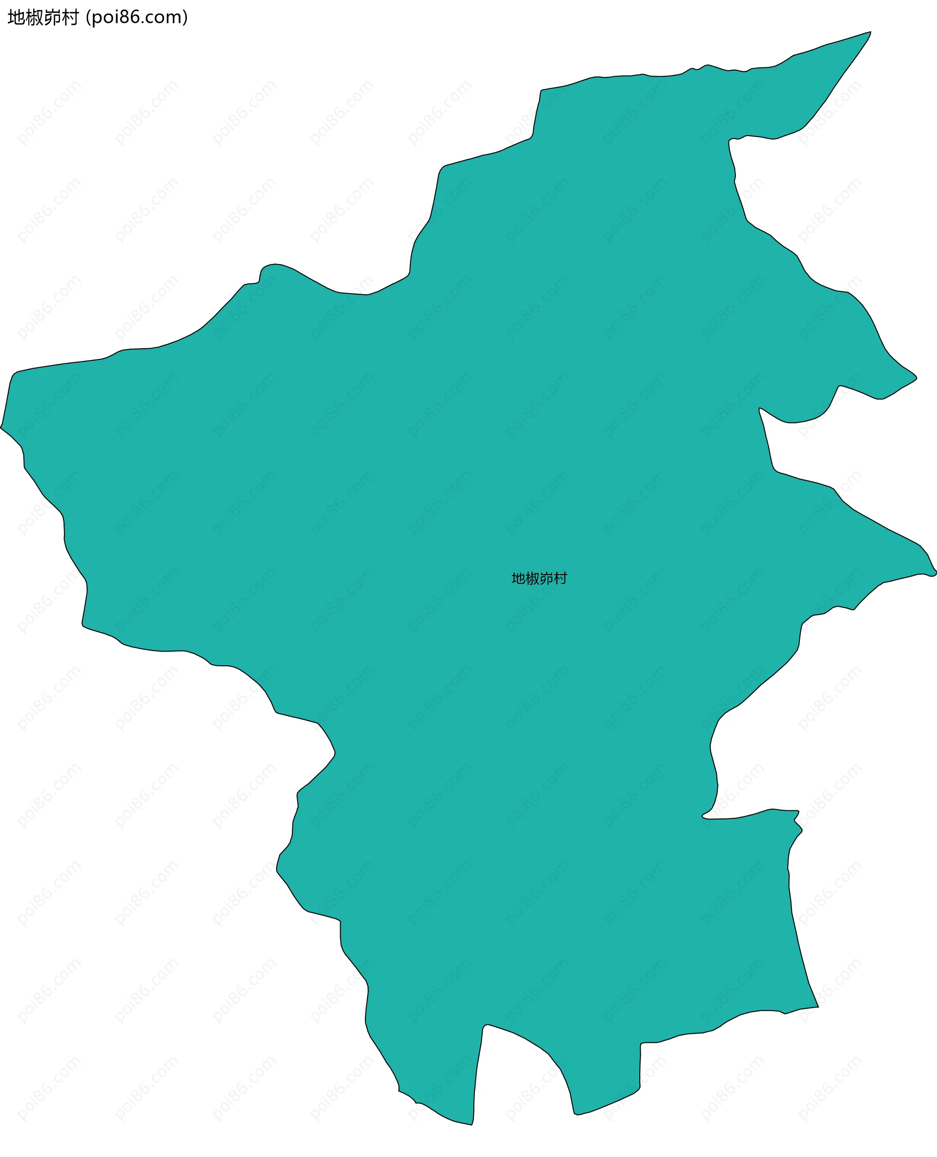 地椒峁村边界地图