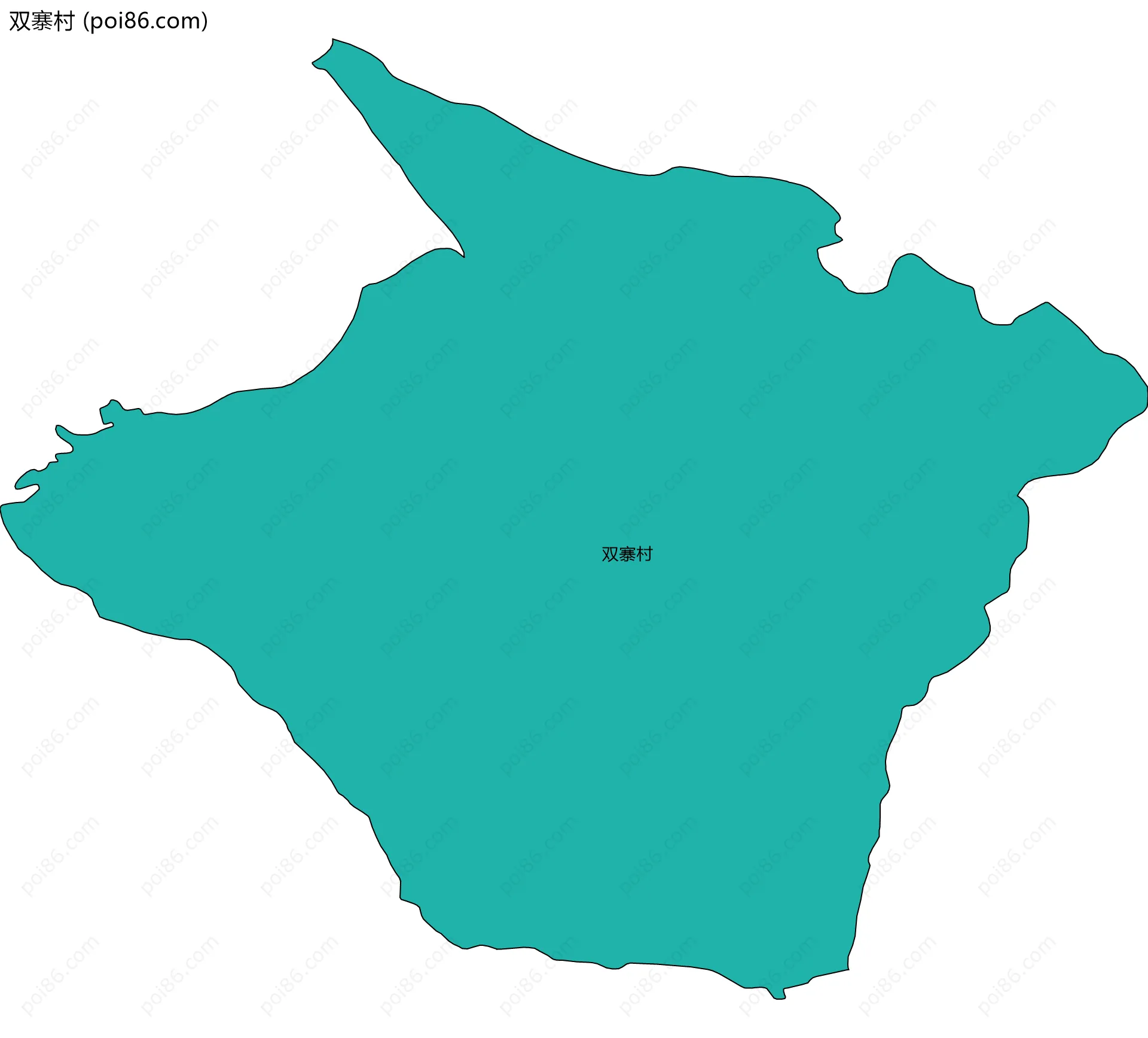 双寨村边界地图