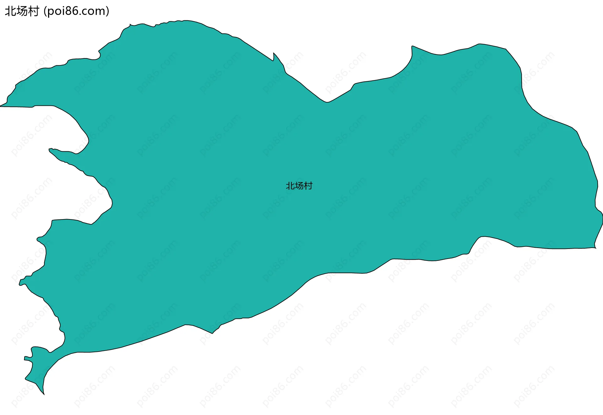 北场村边界地图