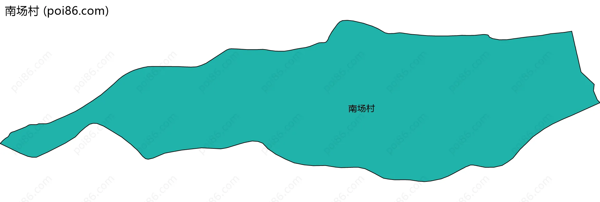 南场村边界地图