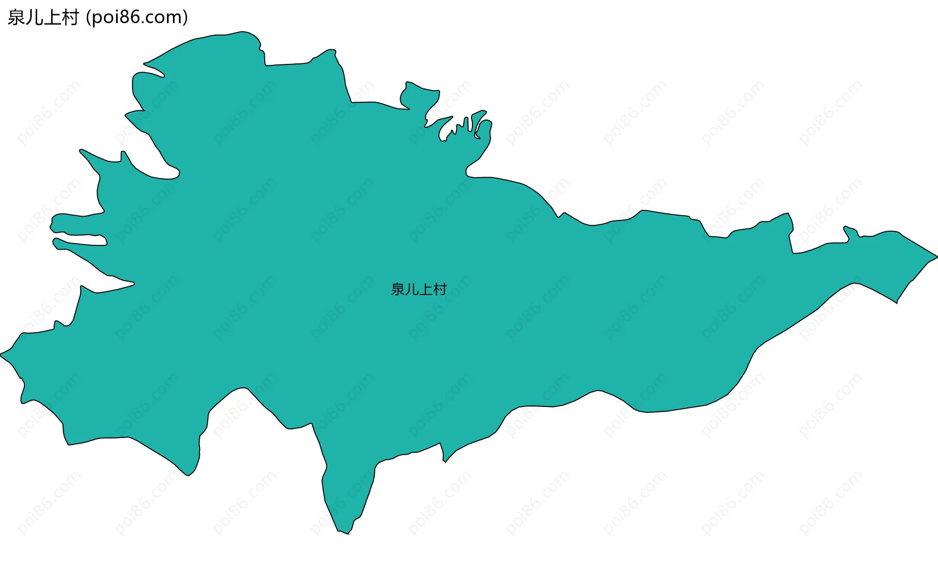 泉儿上村边界地图