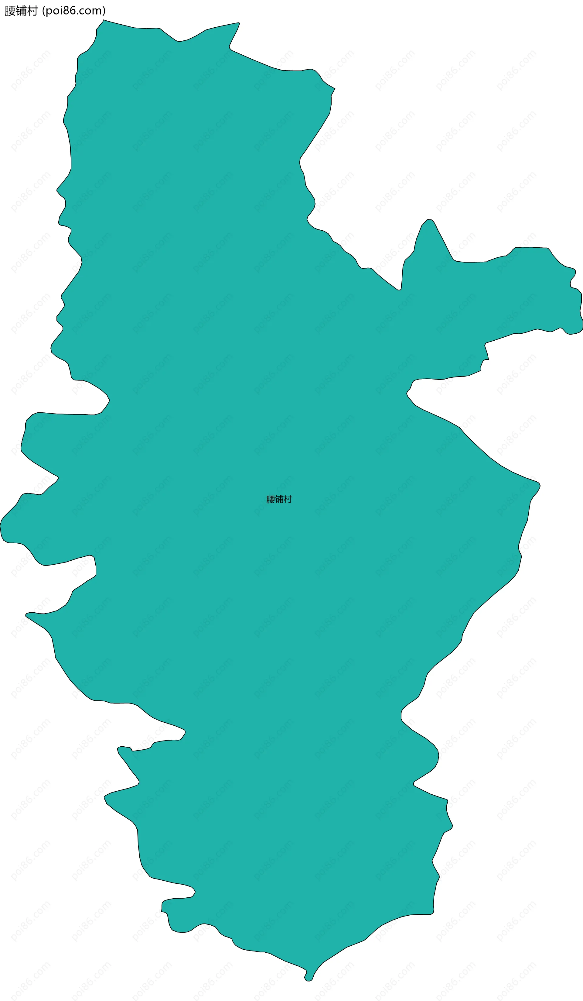 腰铺村边界地图