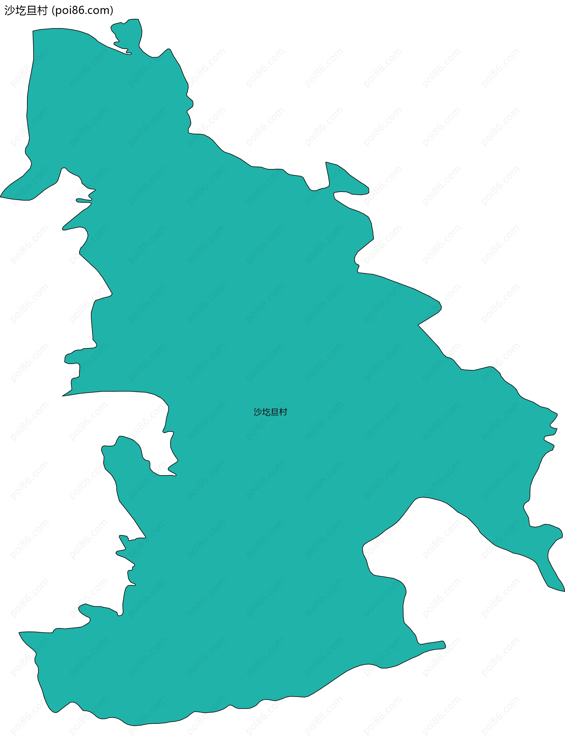 沙圪旦村边界地图