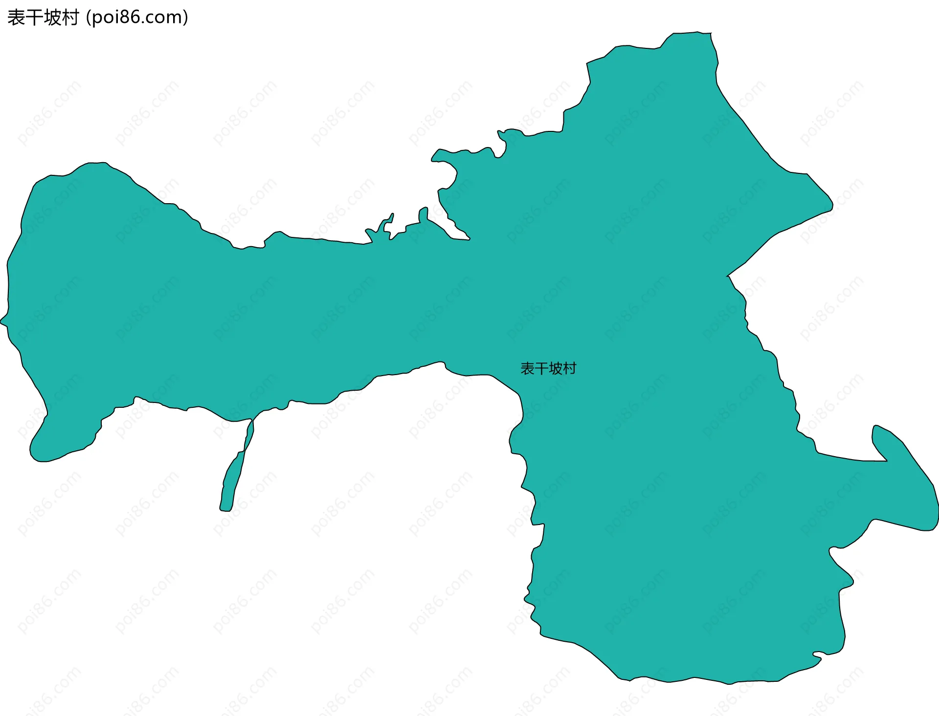 表干坡村边界地图