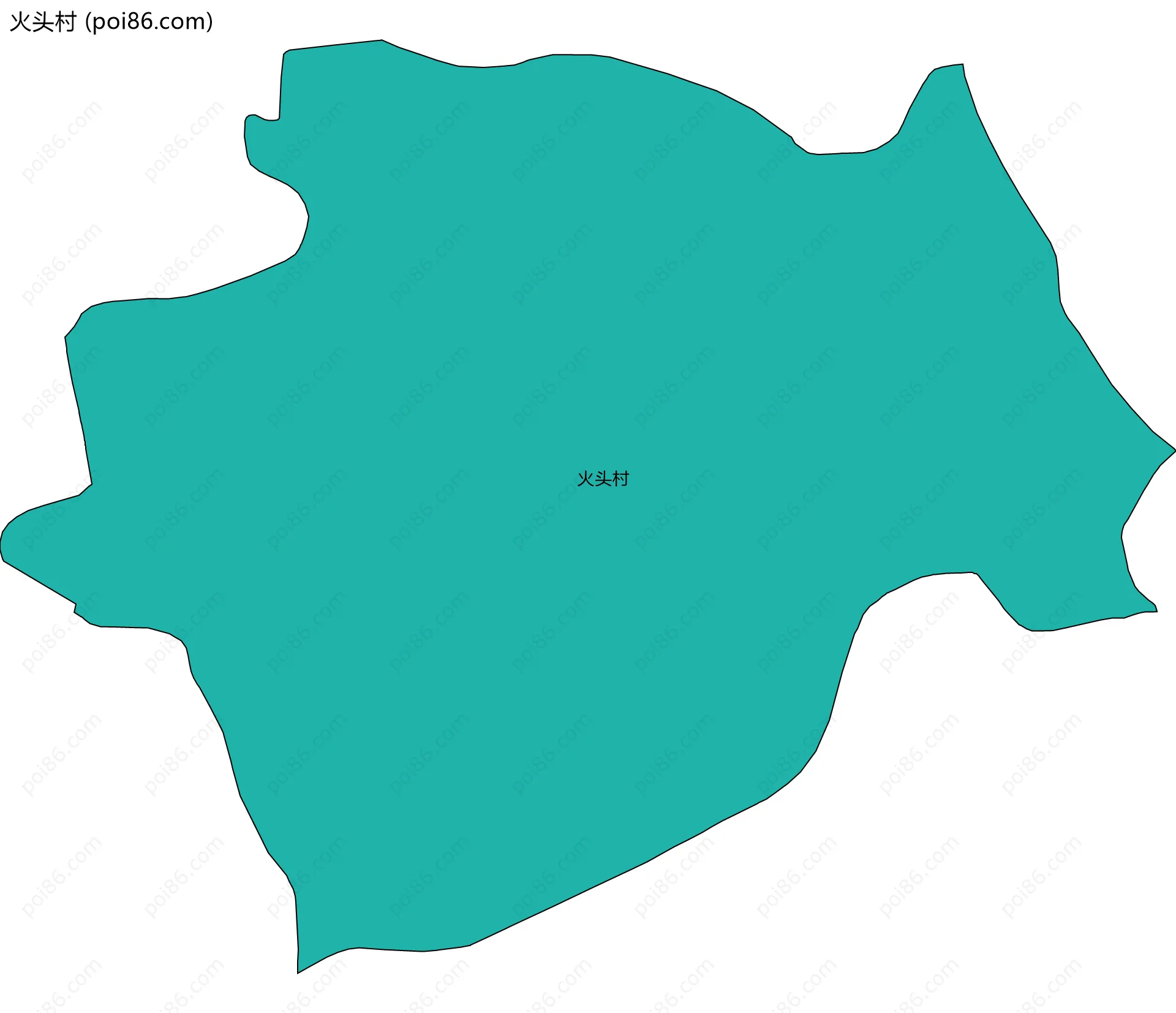 火头村边界地图