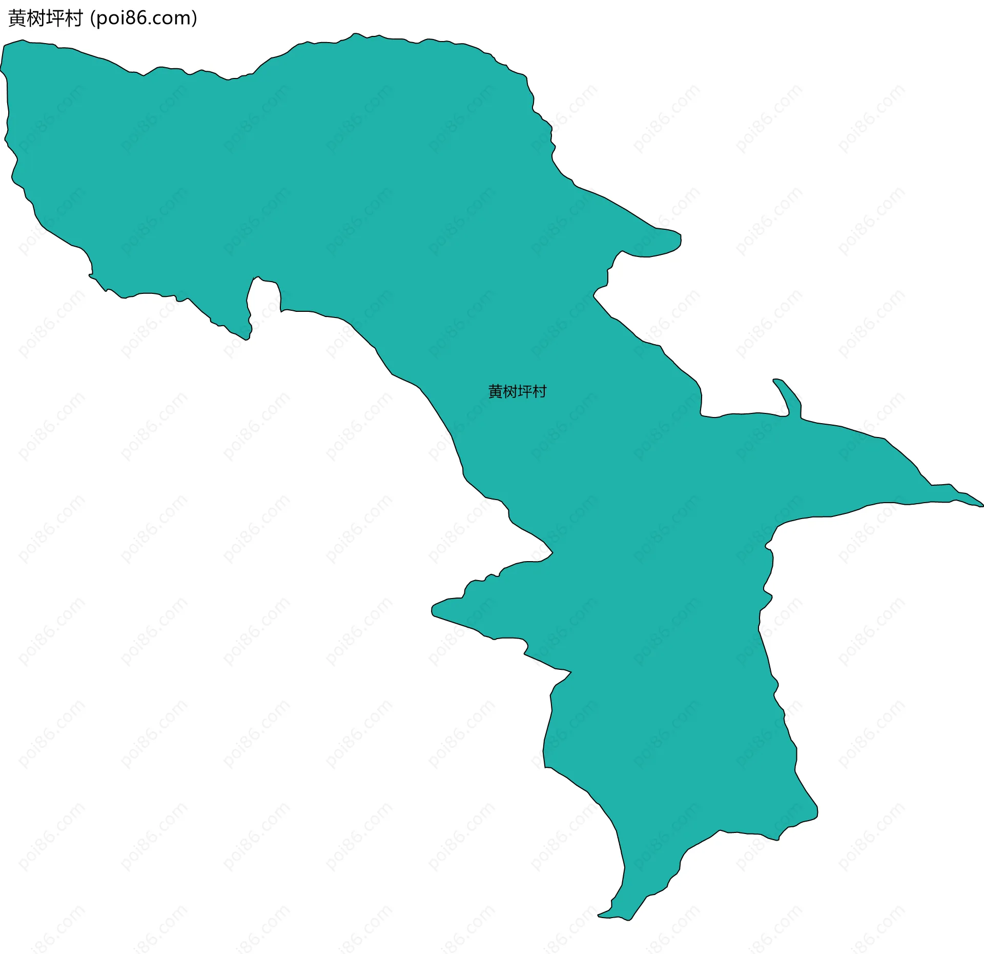 黄树坪村边界地图