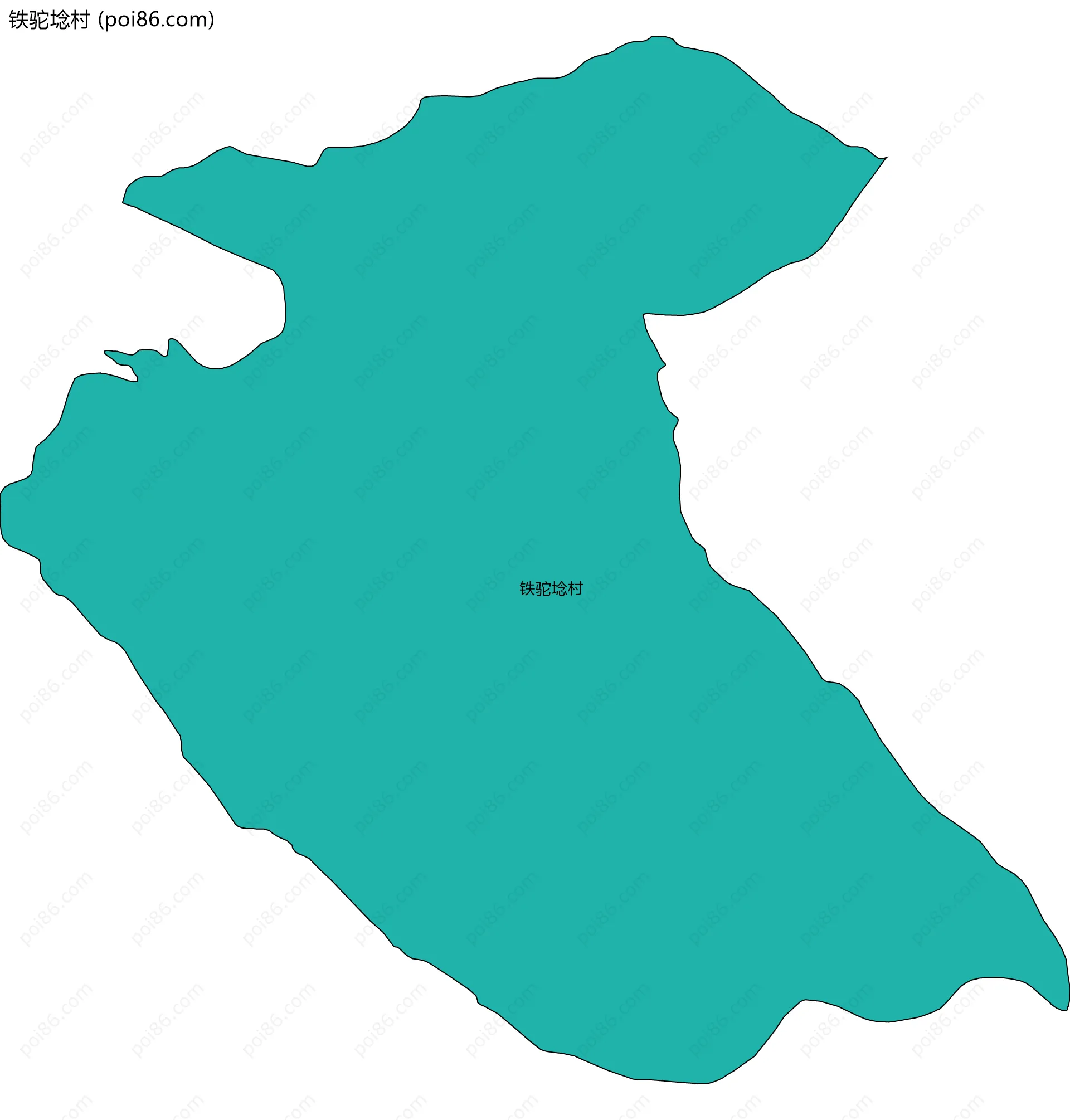 铁驼埝村边界地图