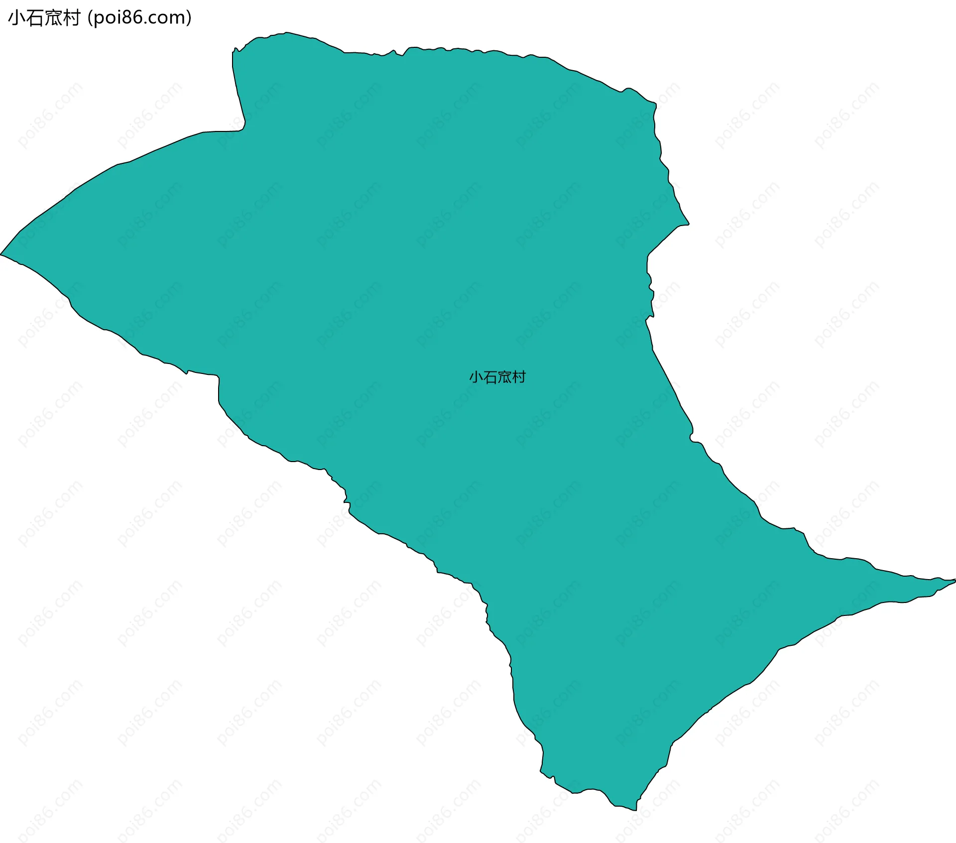 小石窊村边界地图