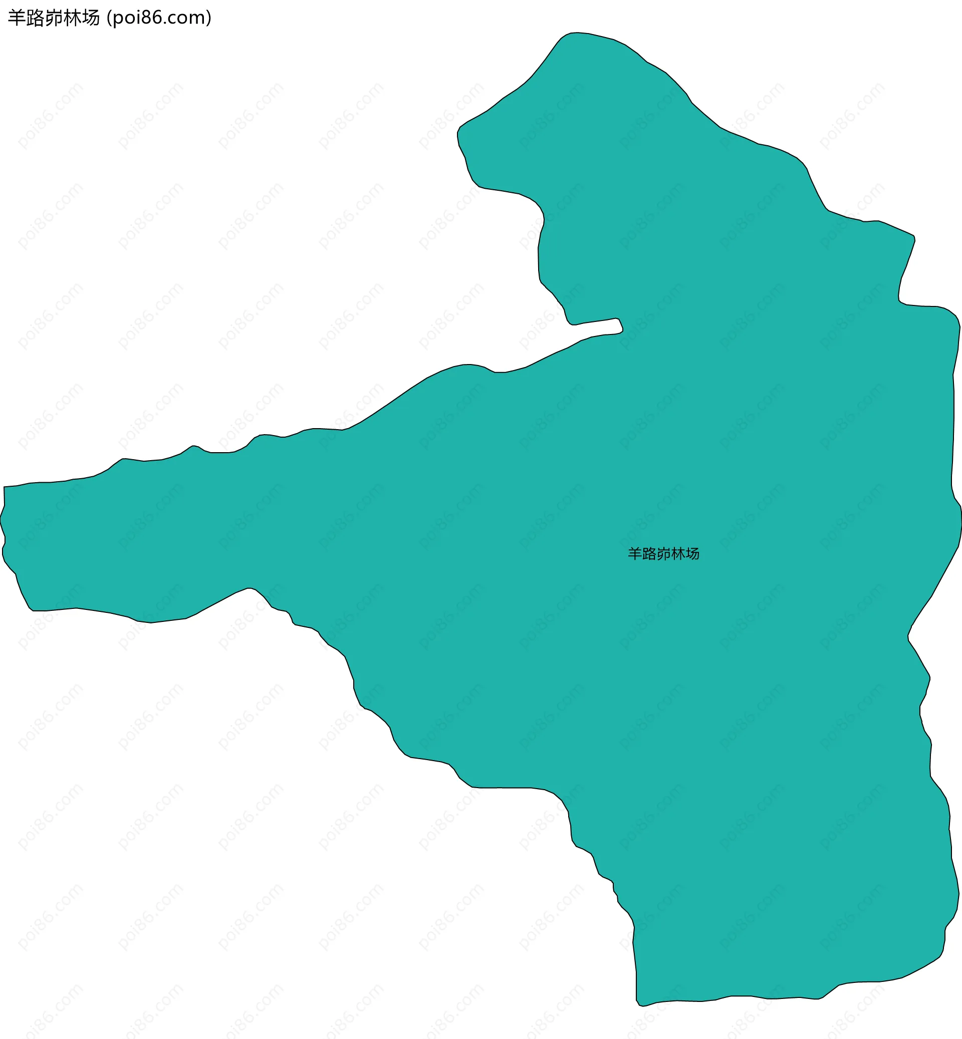 羊路峁林场边界地图