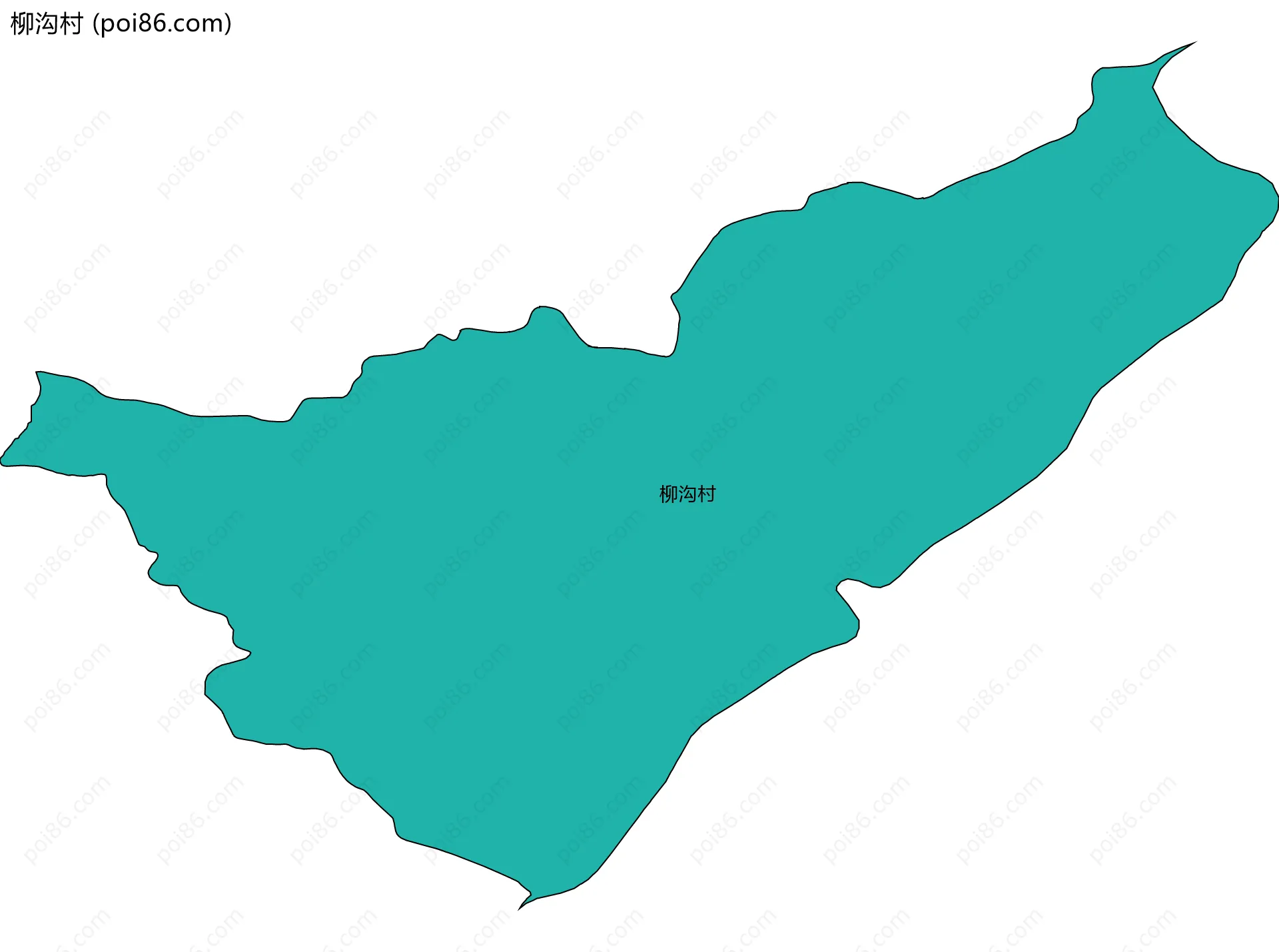 柳沟村边界地图
