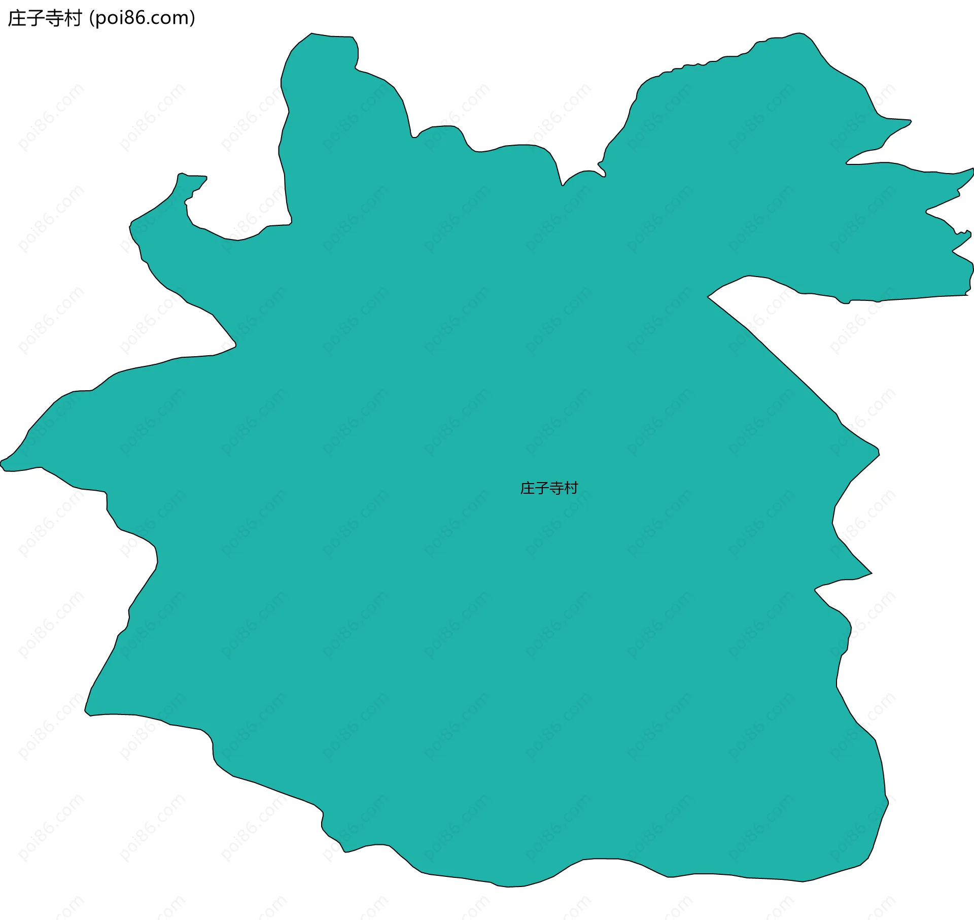 庄子寺村边界地图