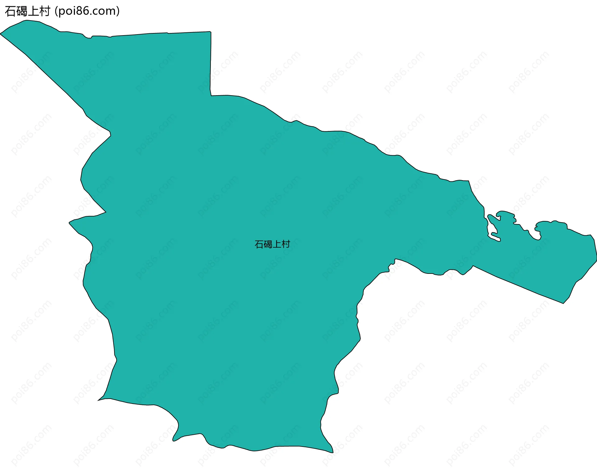 石碣上村边界地图