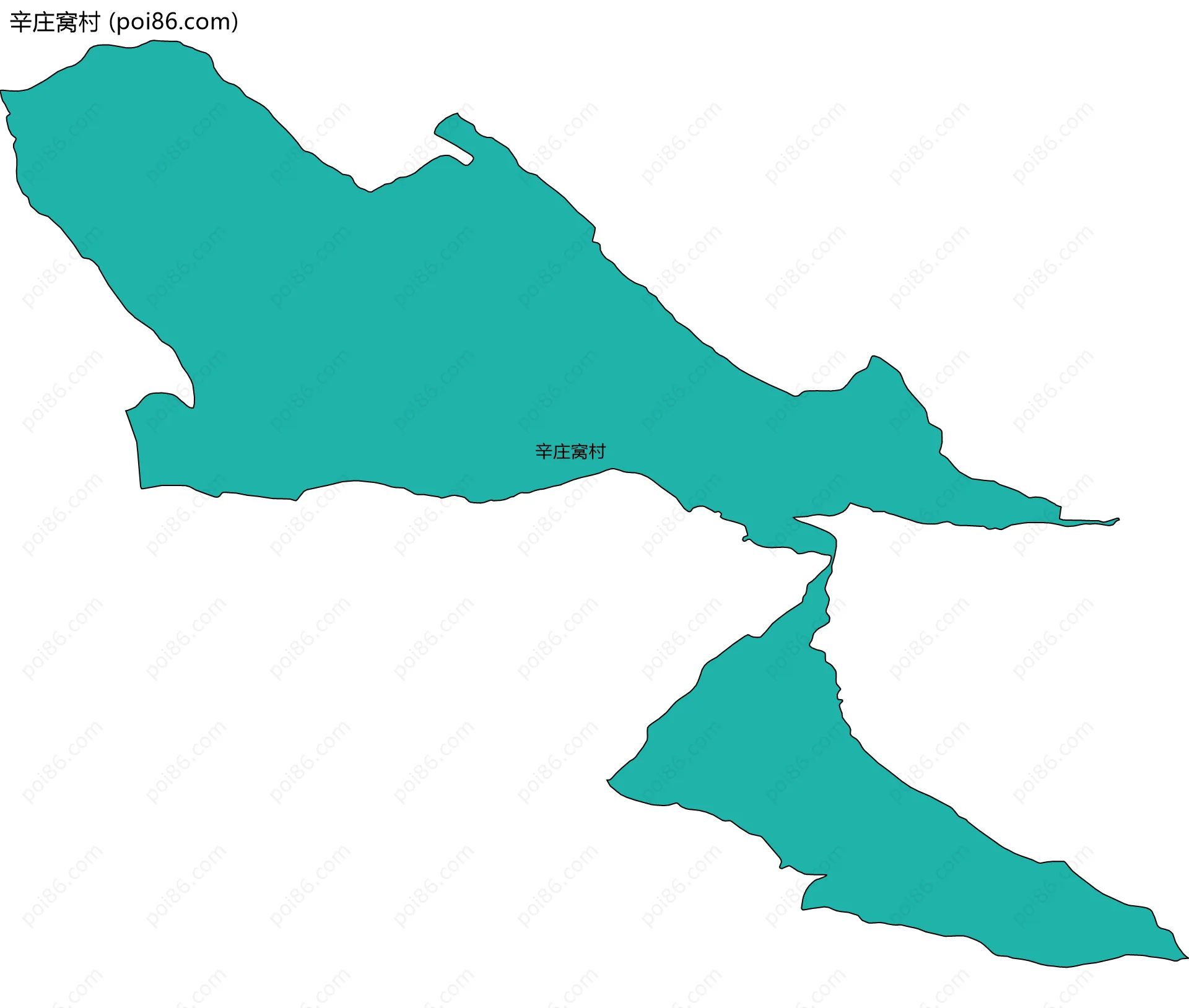 辛庄窝村边界地图