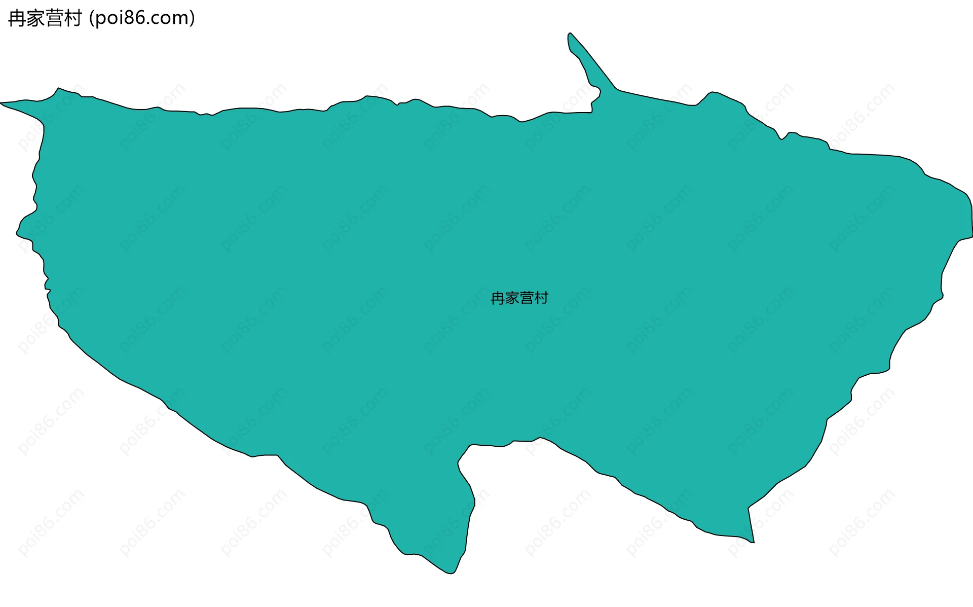 冉家营村边界地图