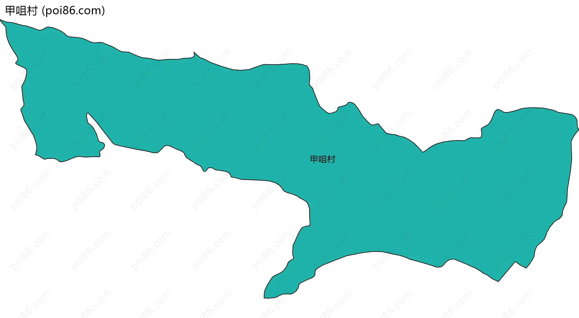甲咀村边界地图