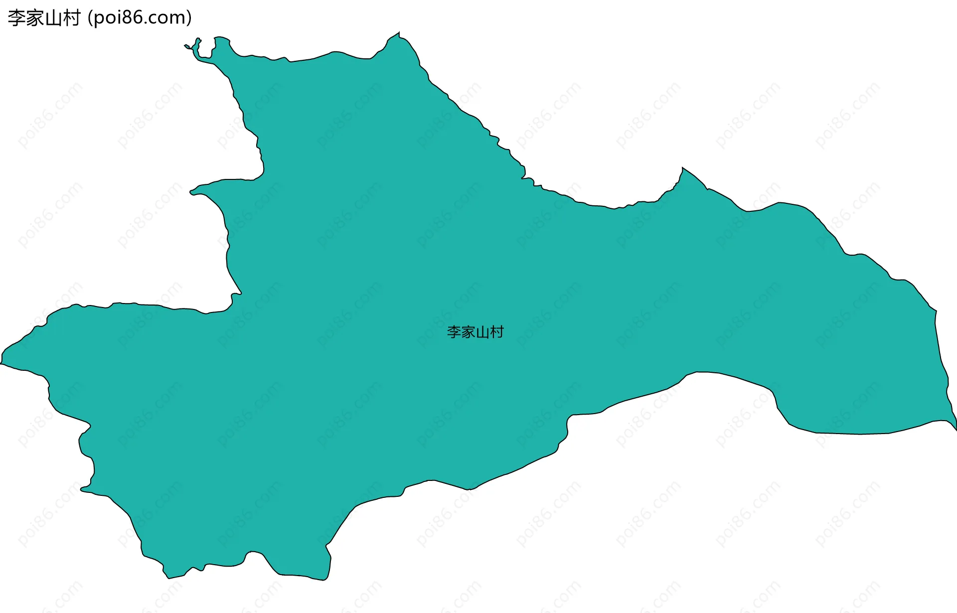 李家山村边界地图