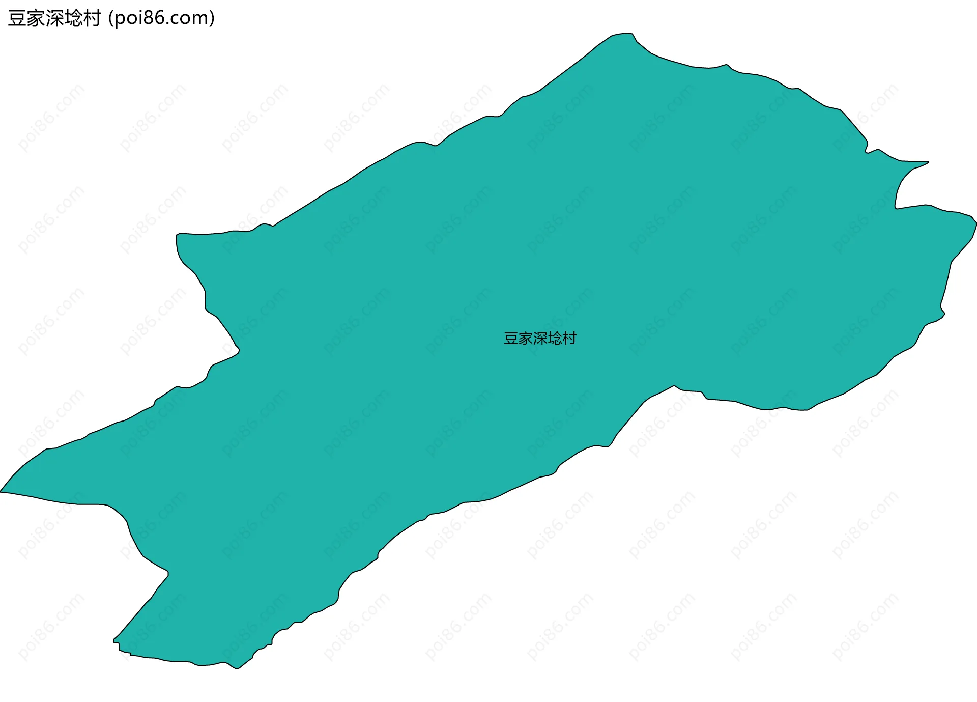 豆家深埝村边界地图