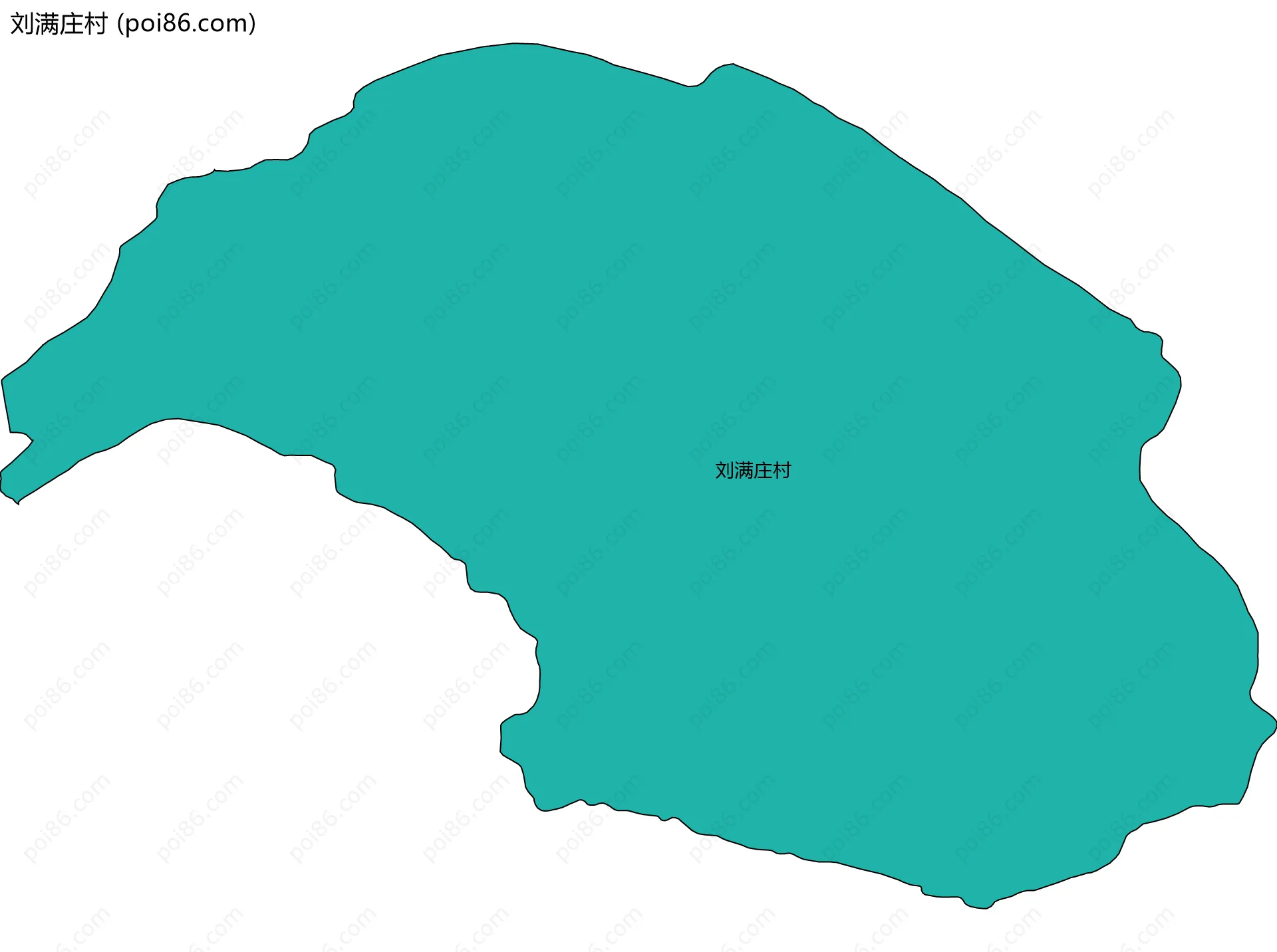 刘满庄村边界地图