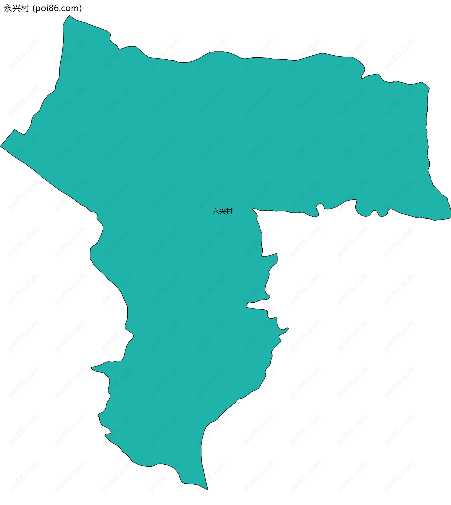 永兴村边界地图