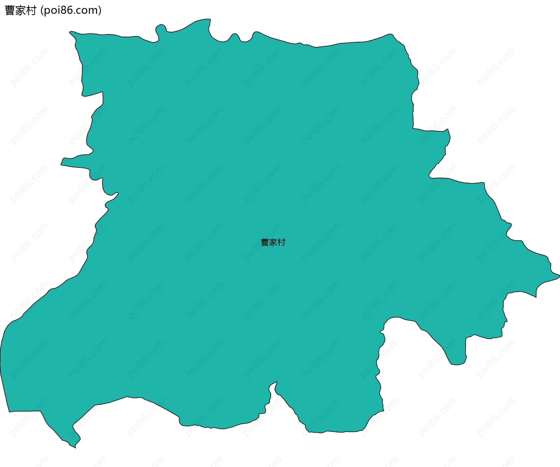 曹家村边界地图