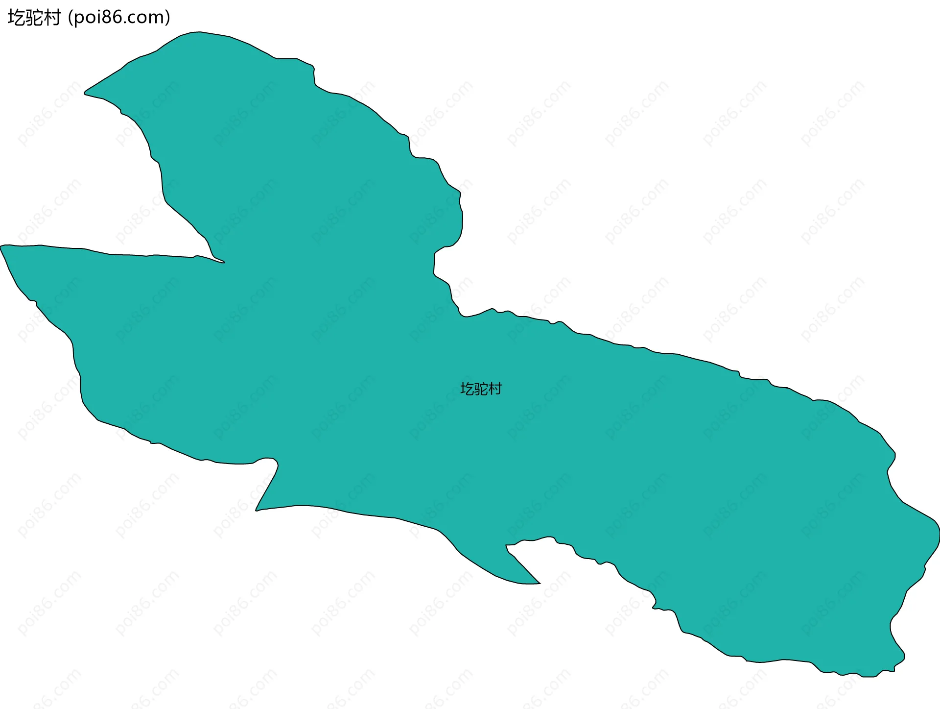 圪驼村边界地图