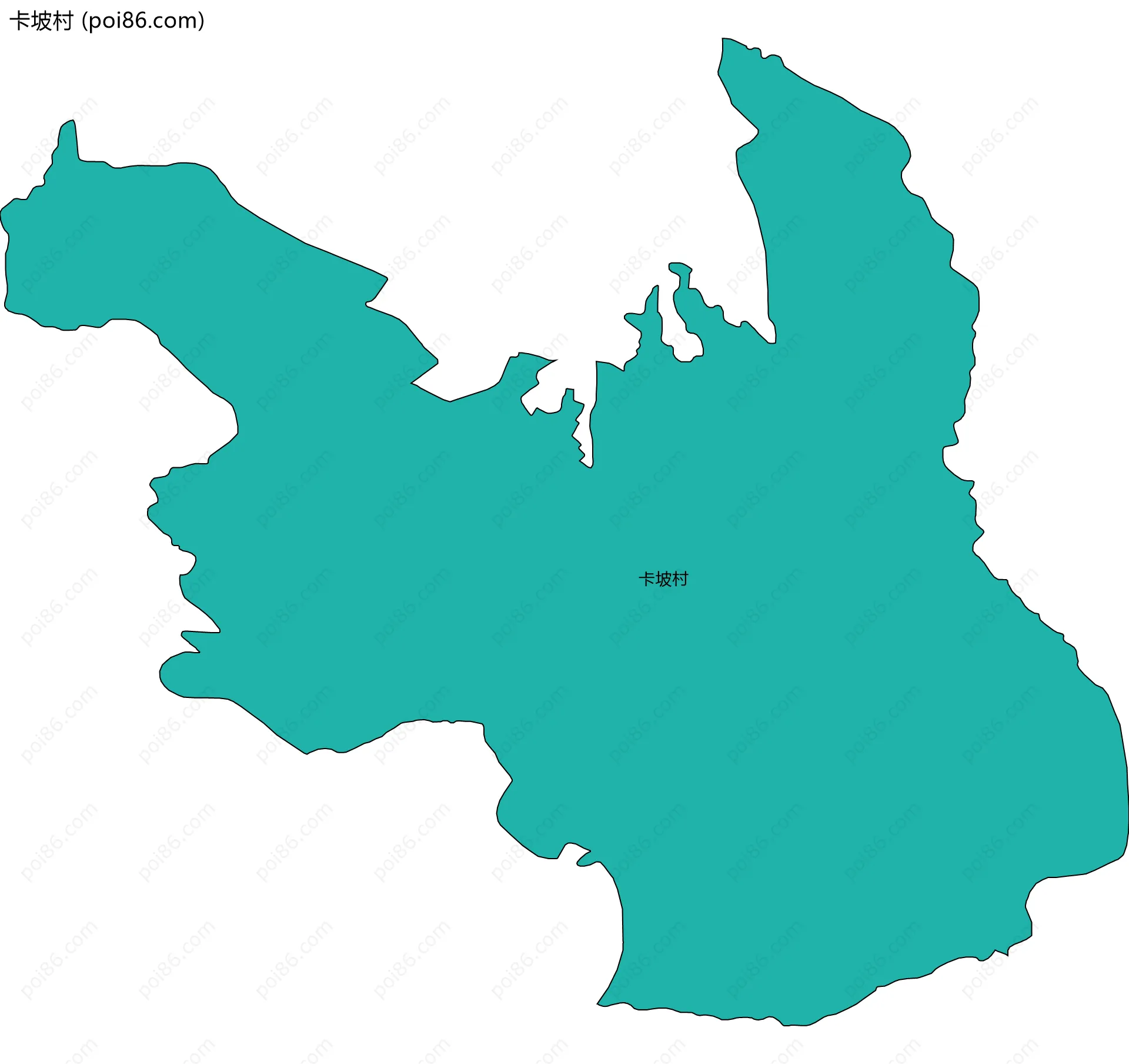 卡坡村边界地图