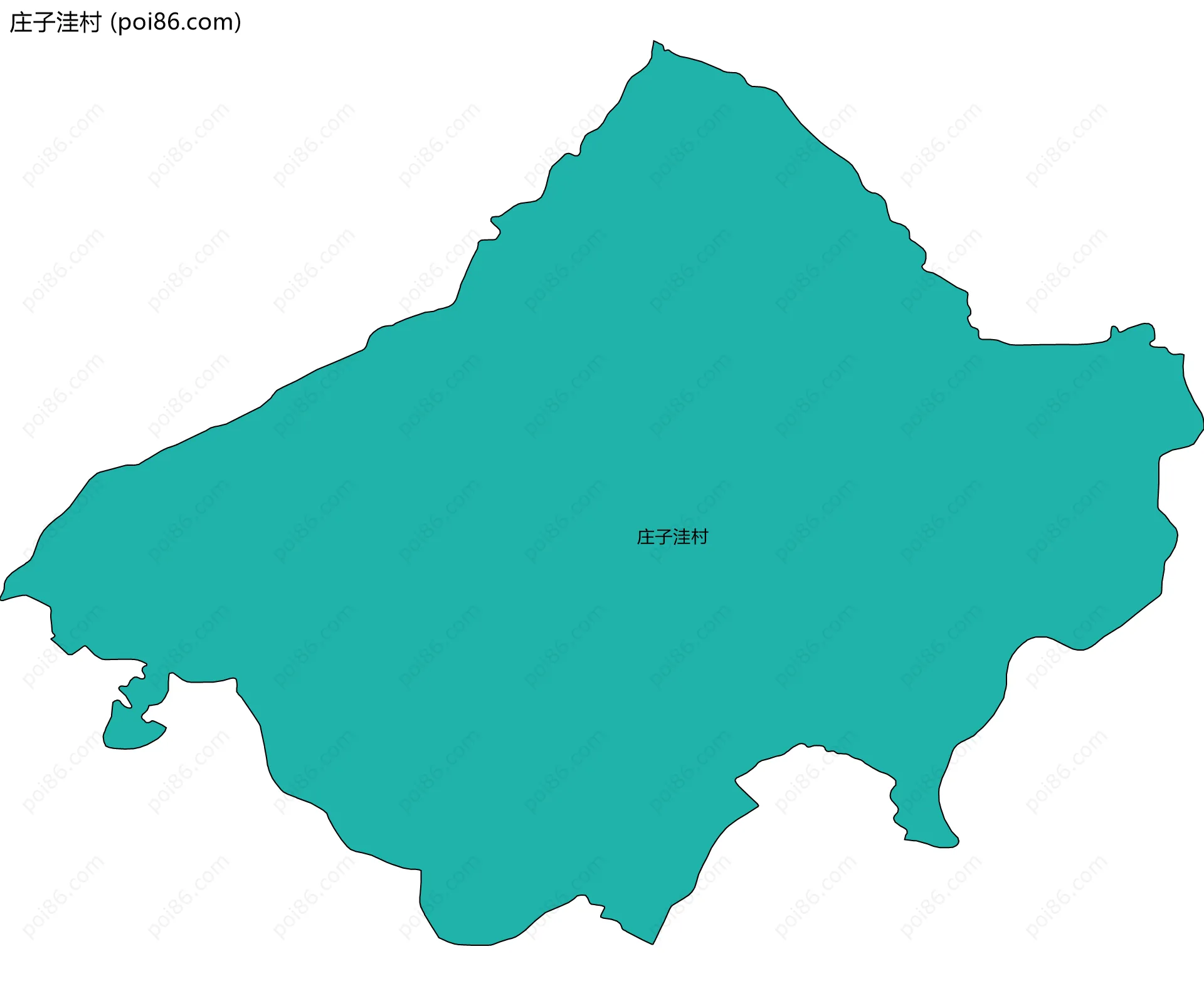 庄子洼村边界地图