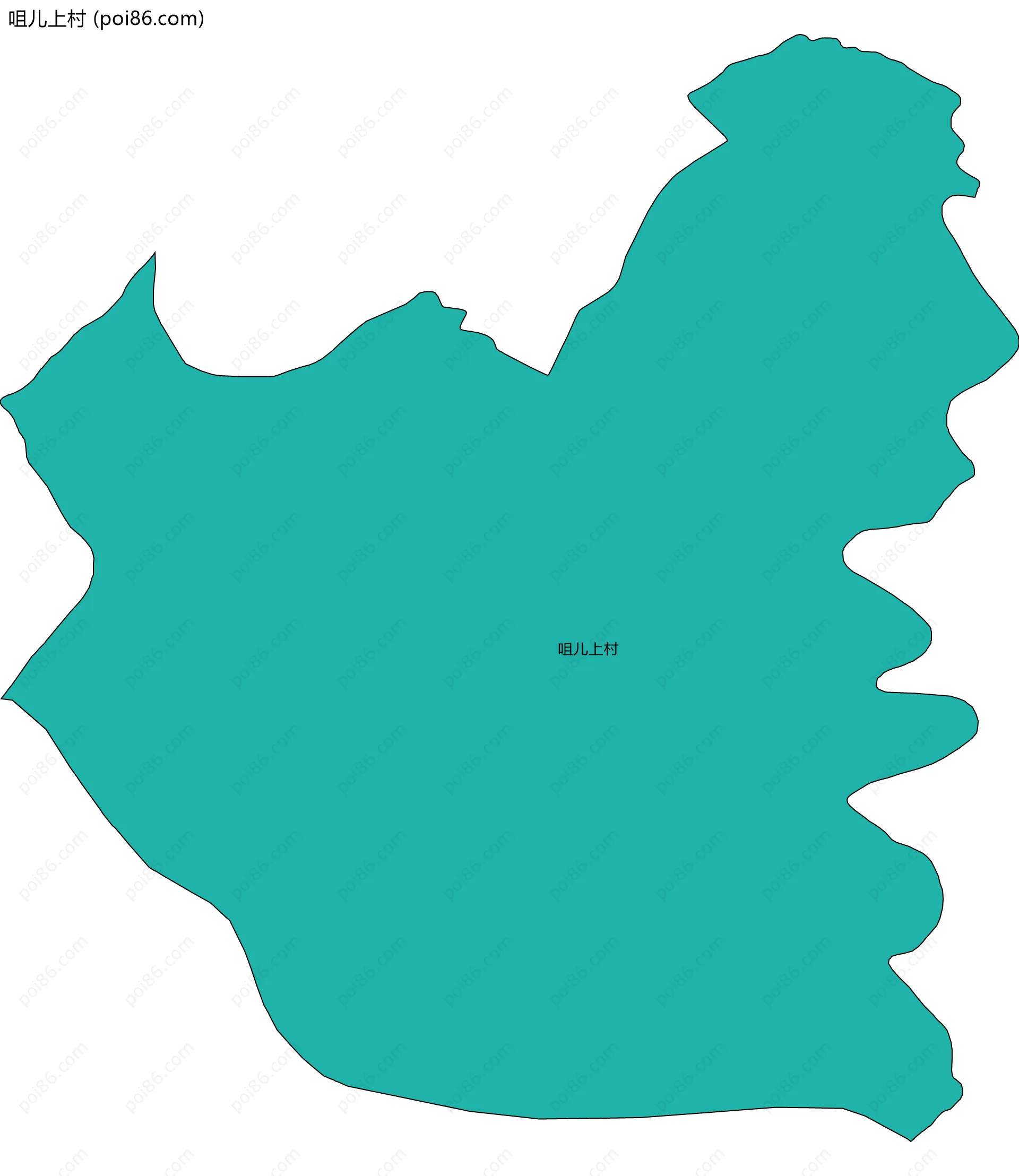 咀儿上村边界地图