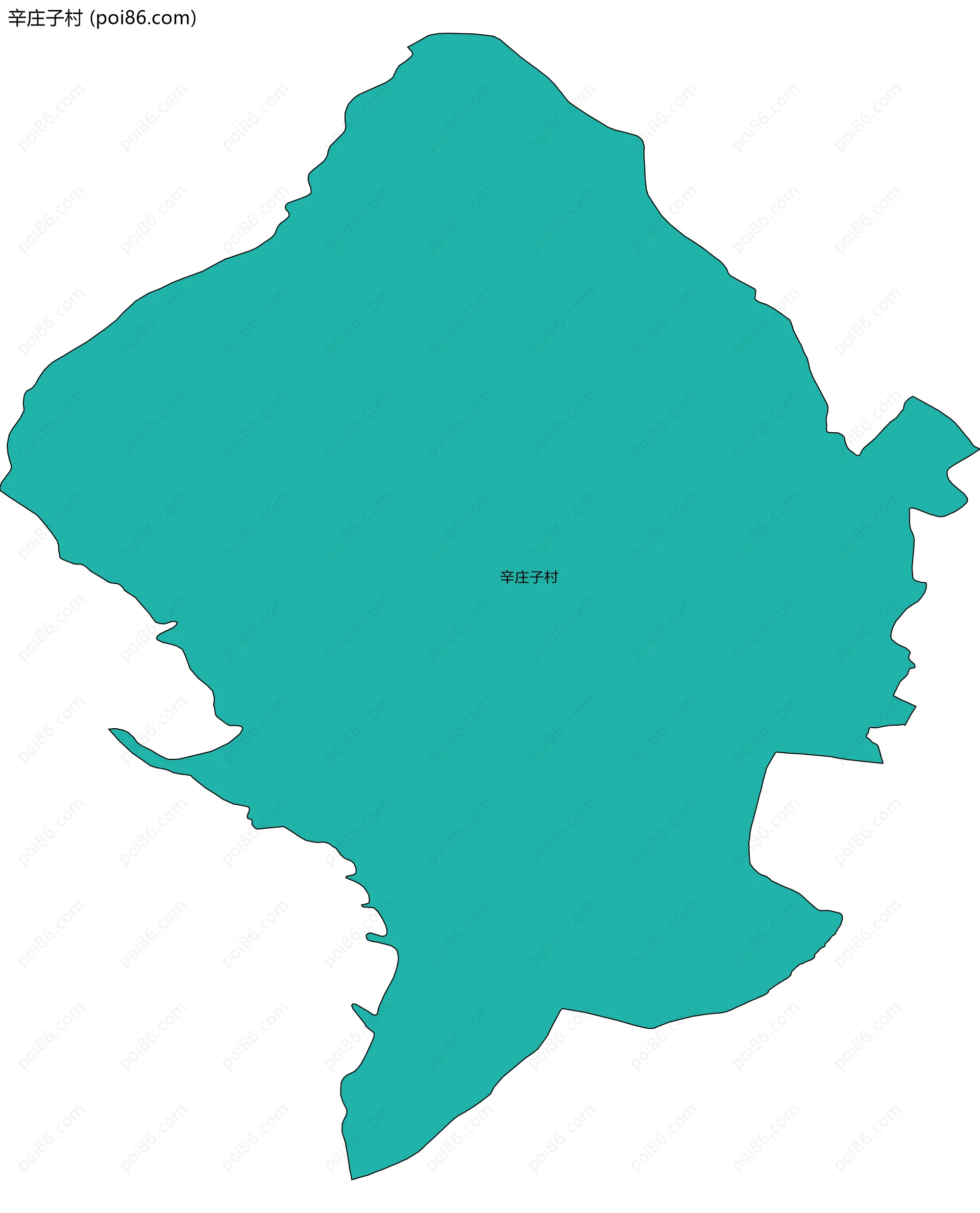 辛庄子村边界地图