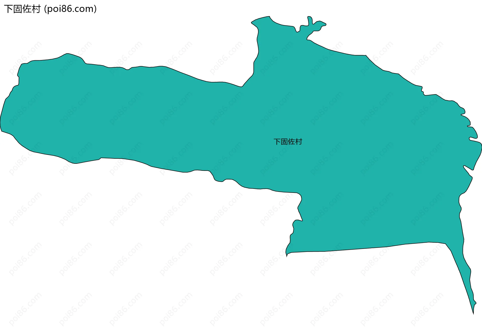下固佐村边界地图