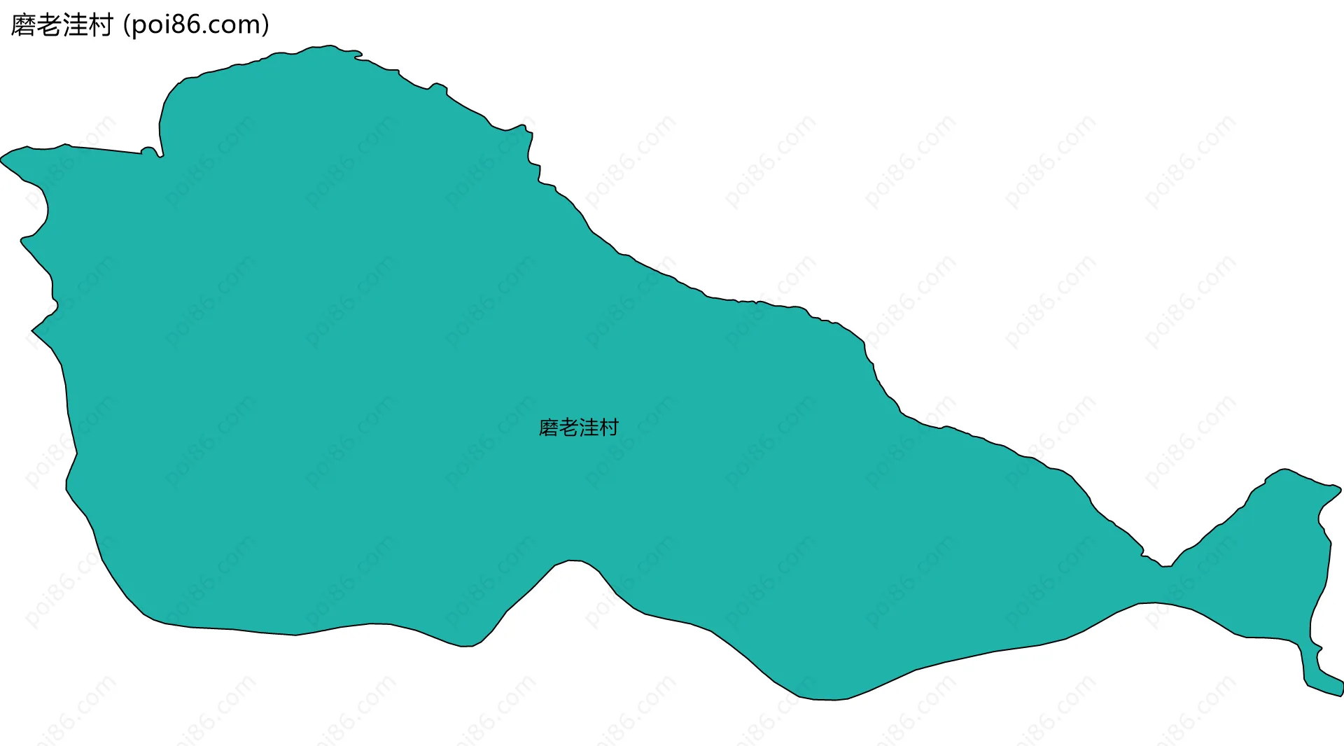 磨老洼村边界地图