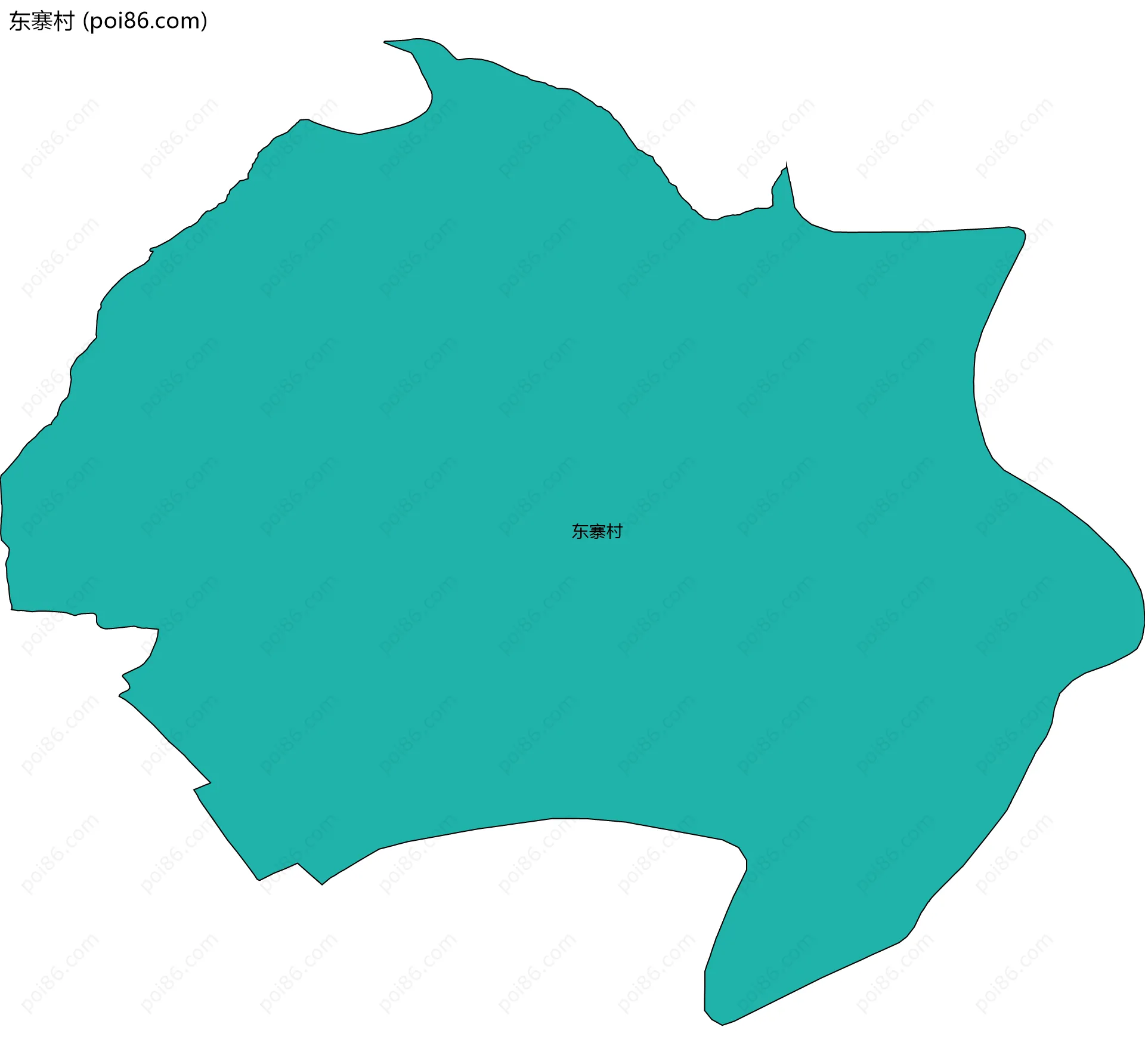 东寨村边界地图