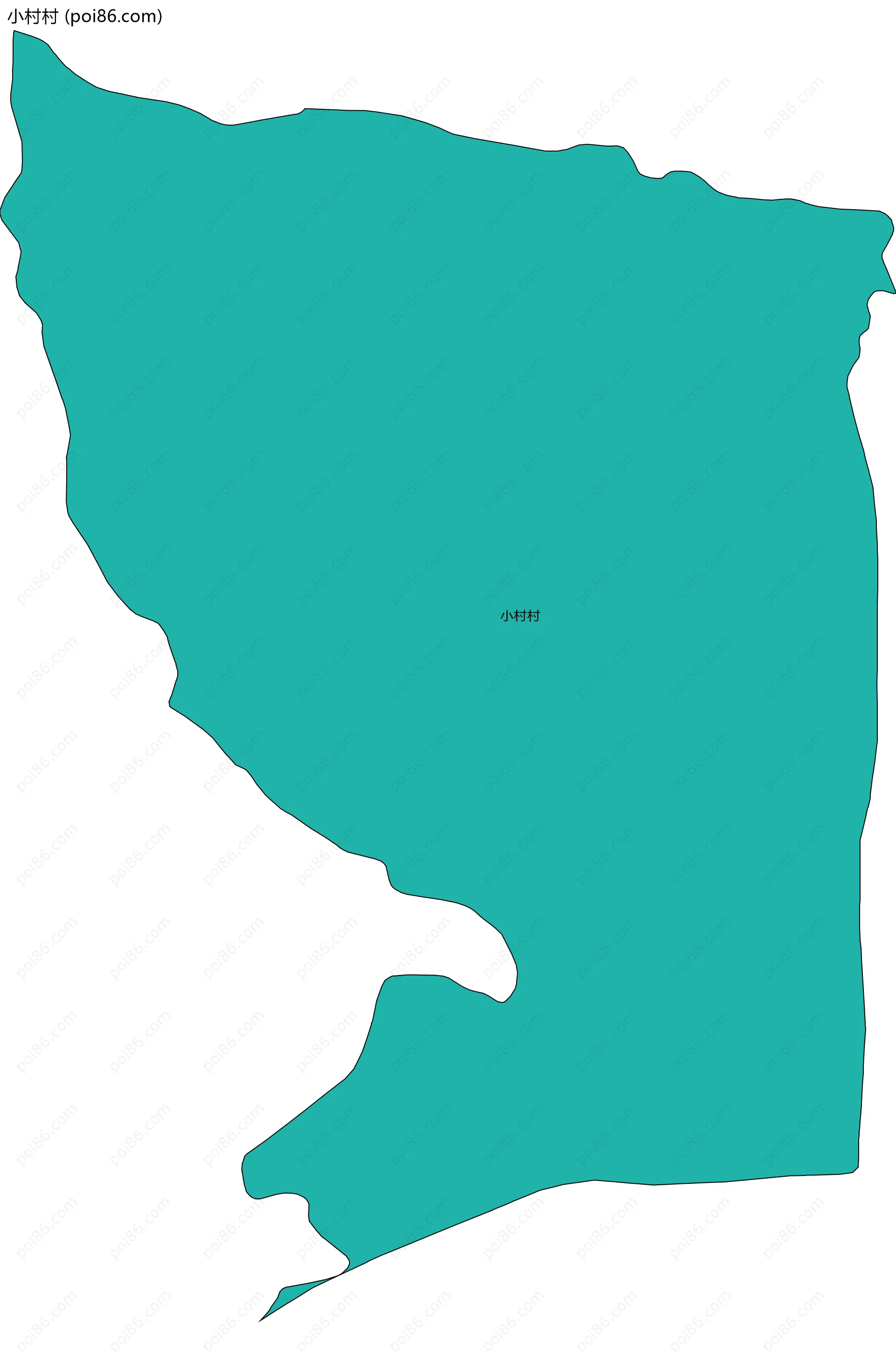 小村村边界地图