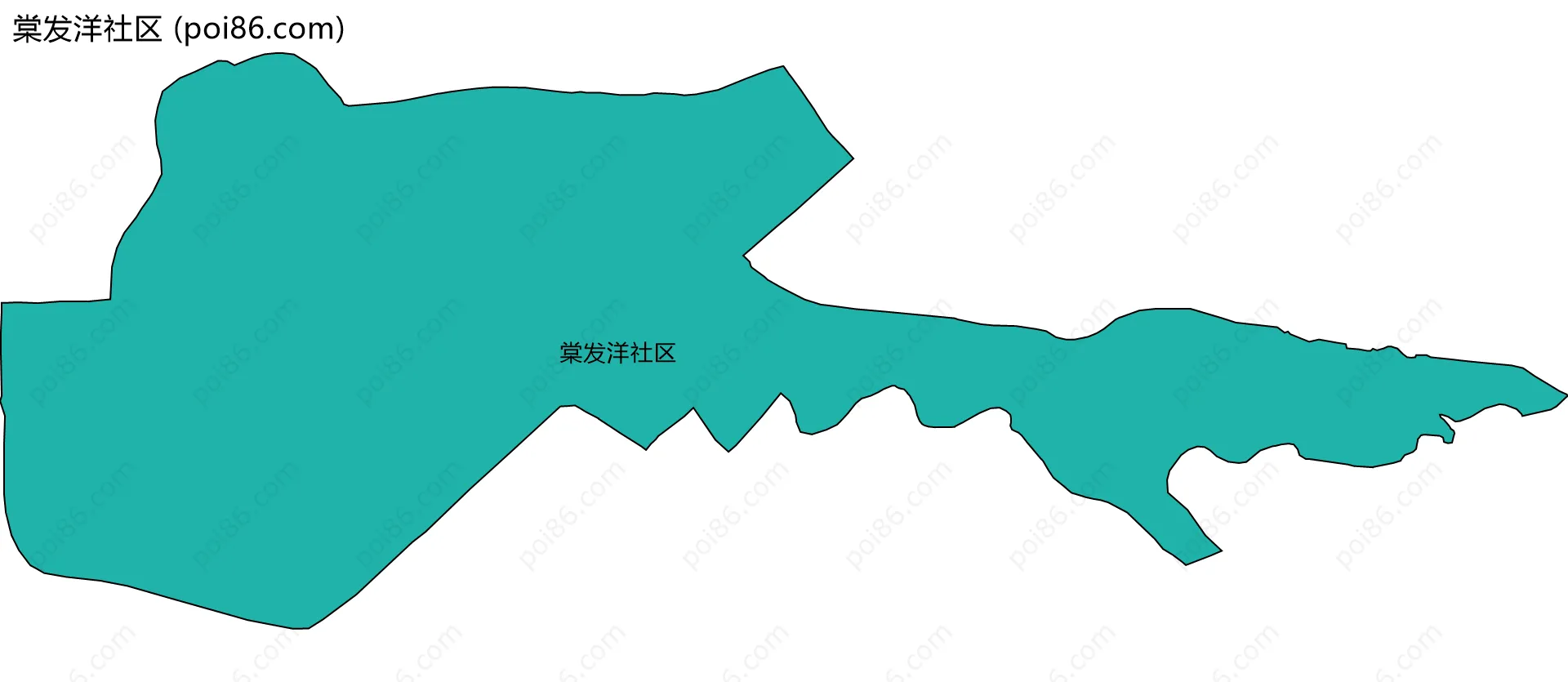 棠发洋社区边界地图