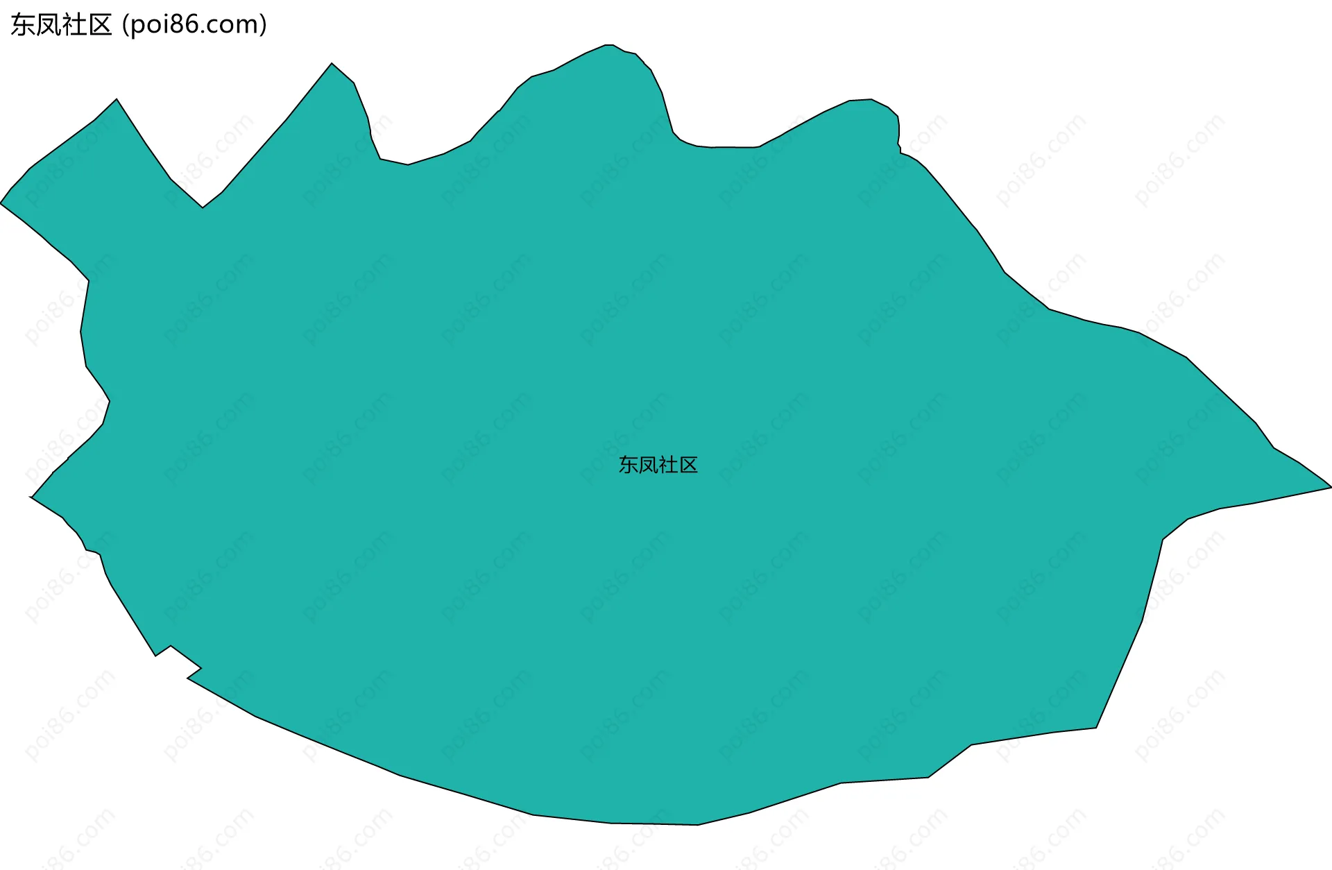 东凤社区边界地图