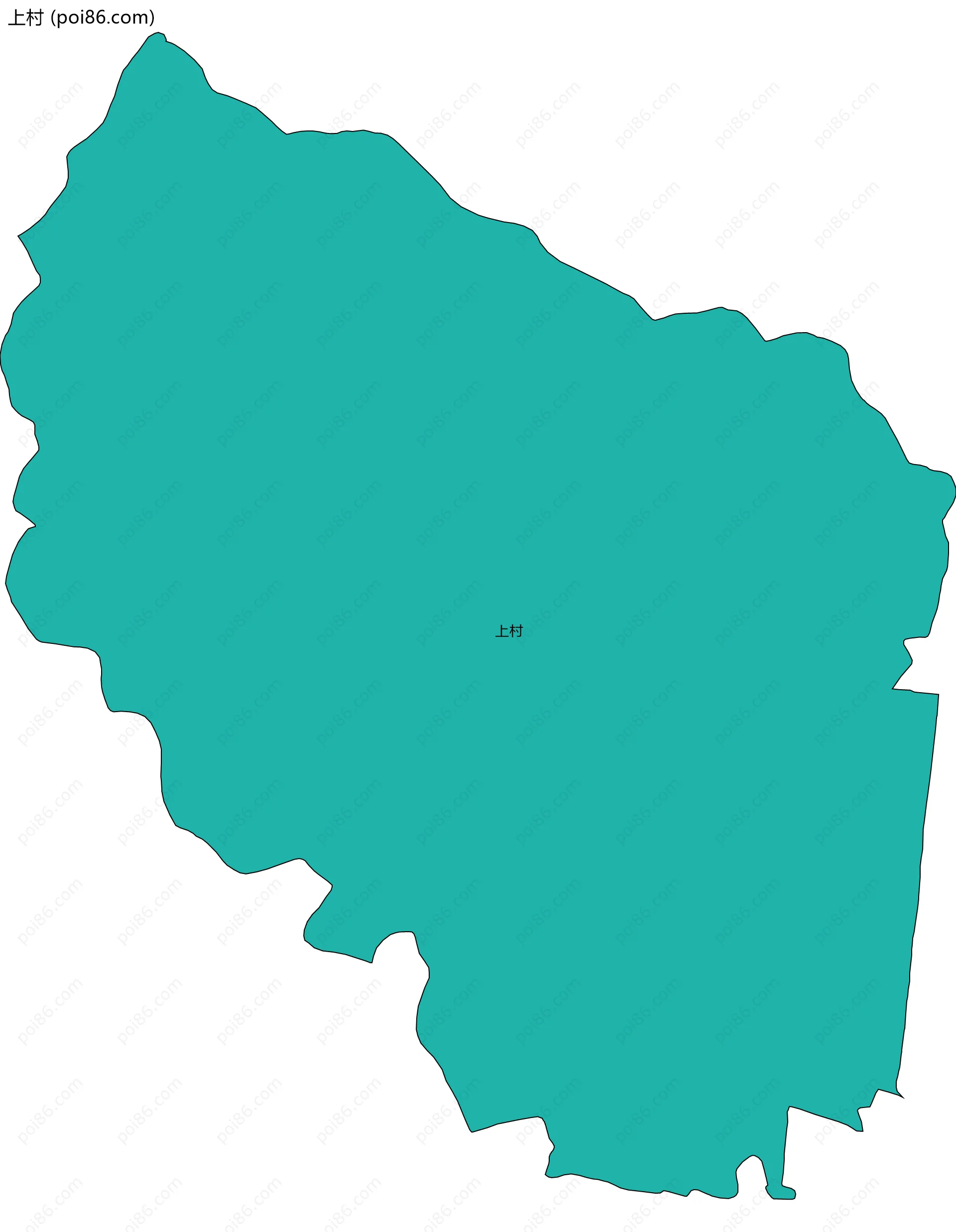 上村边界地图