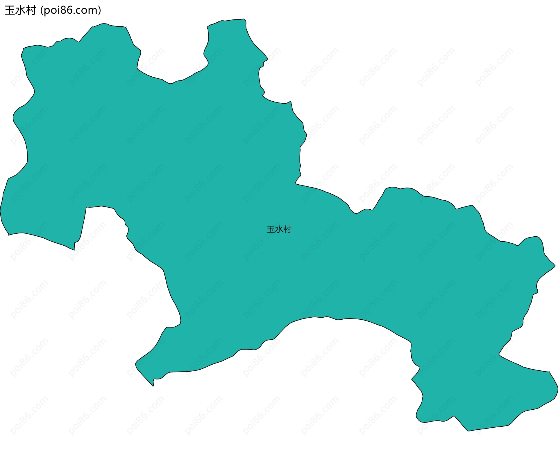 玉水村边界地图