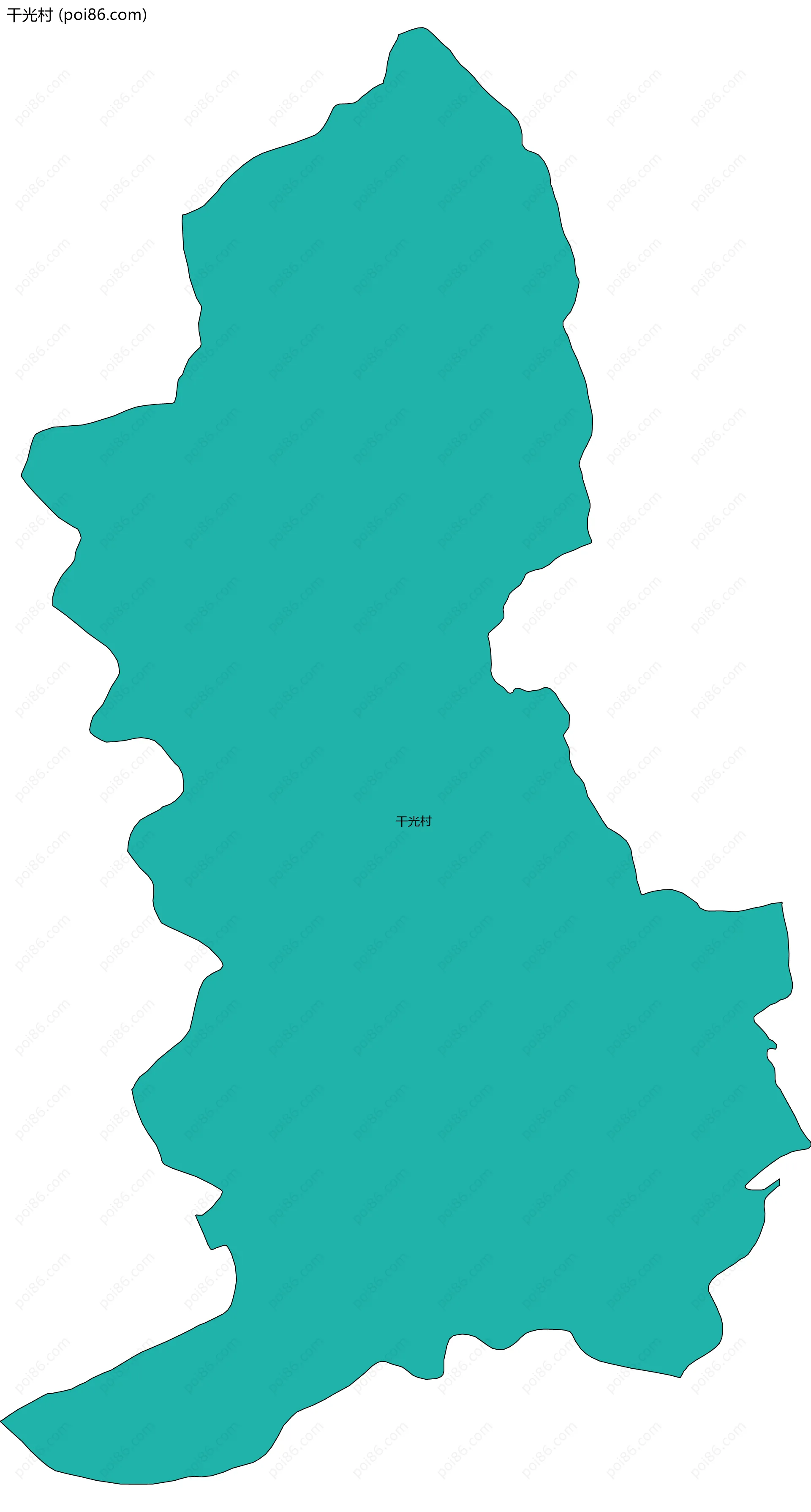 干光村边界地图