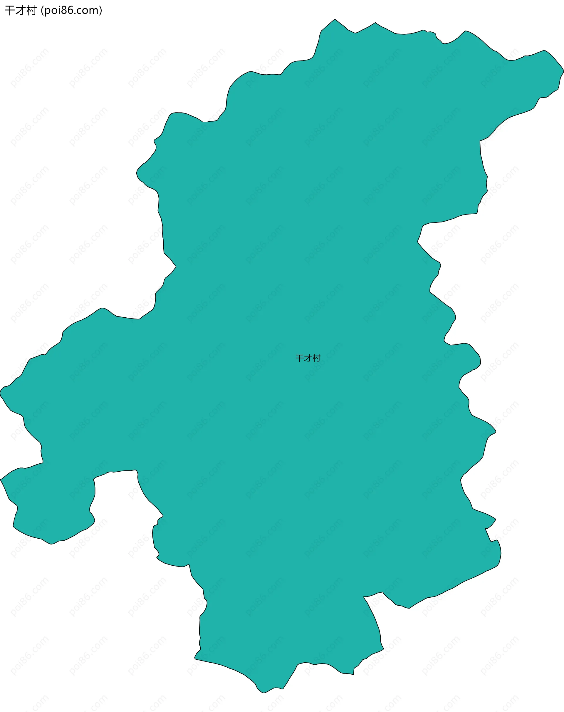 干才村边界地图