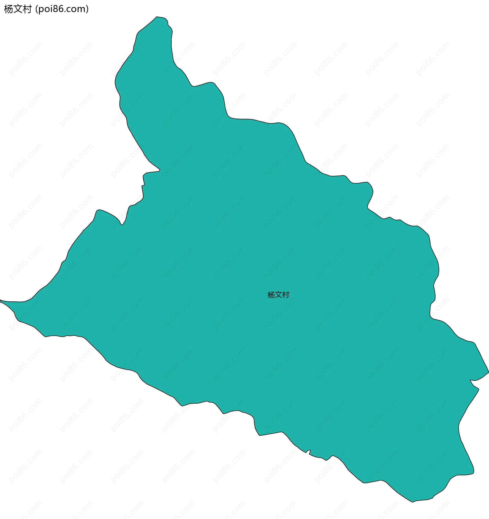 杨文村边界地图