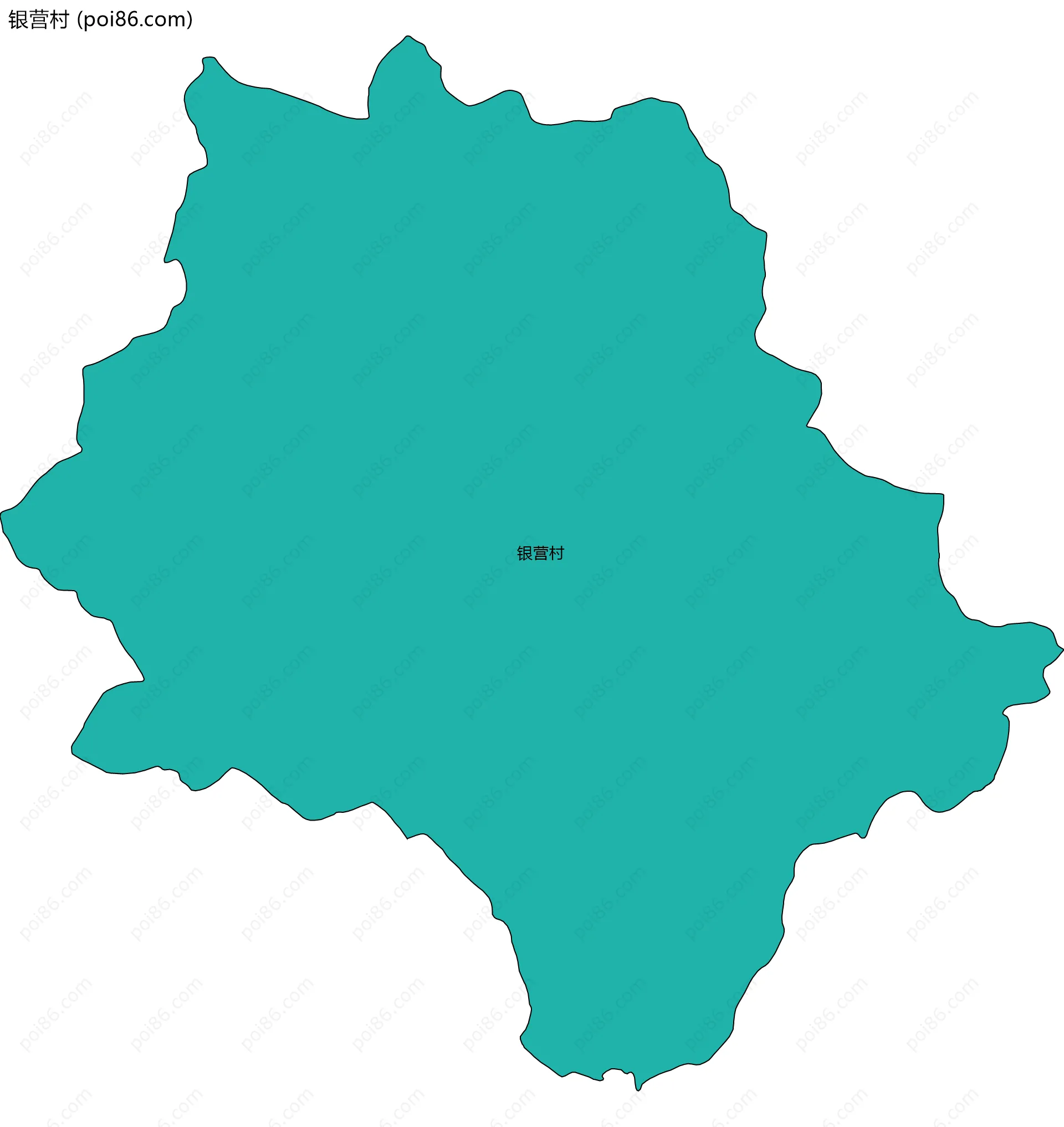 银营村边界地图