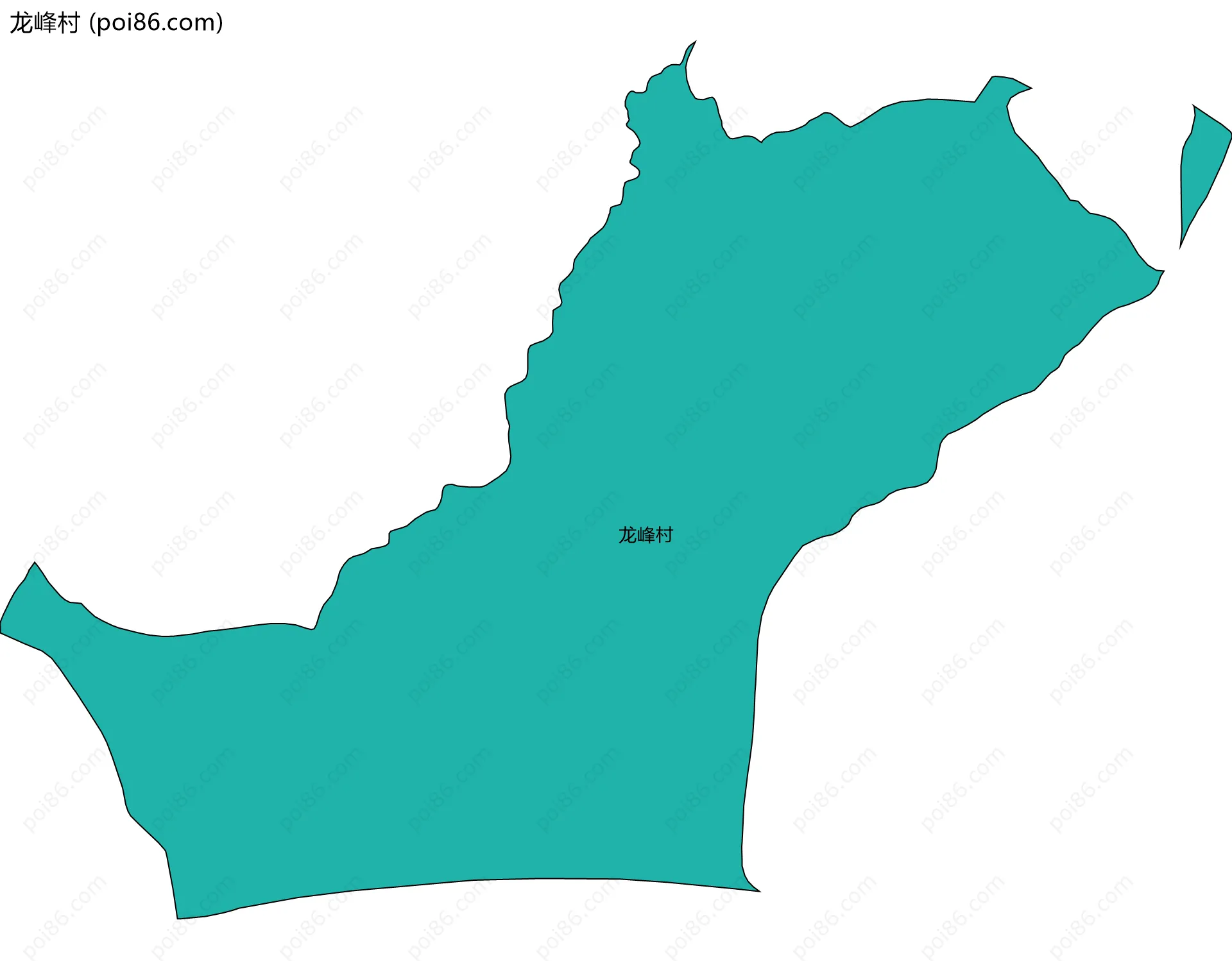龙峰村边界地图