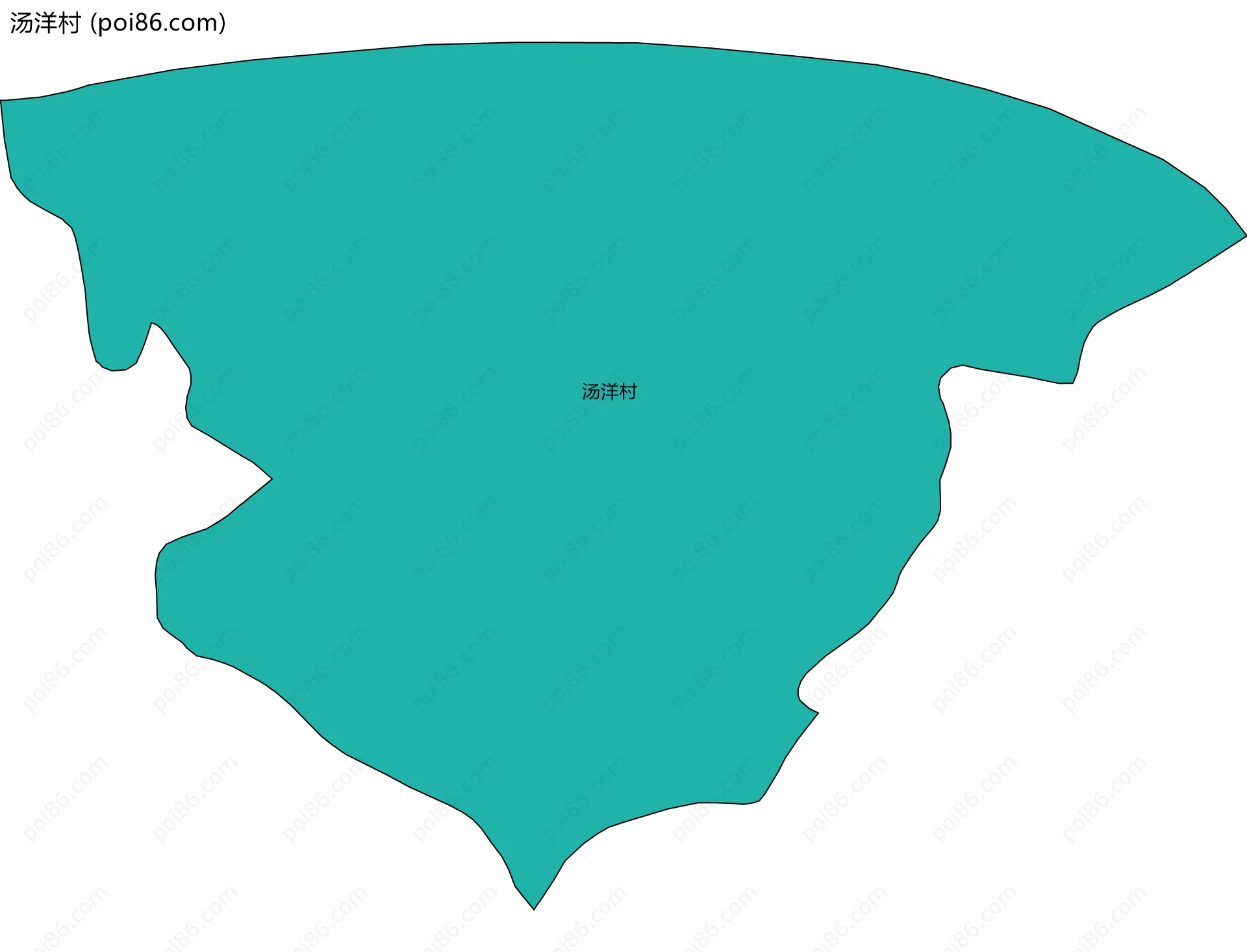 汤洋村边界地图